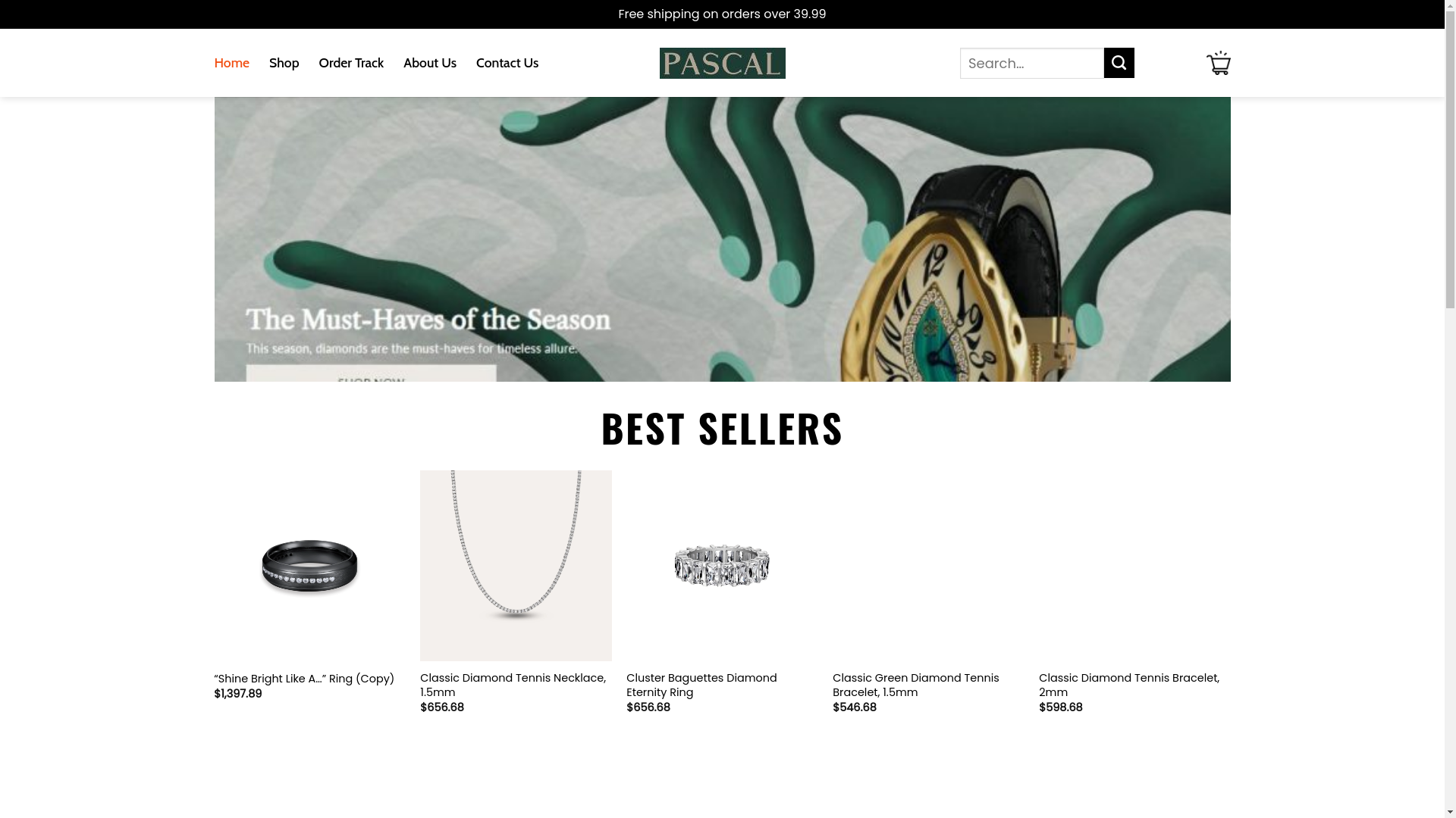 website screenshot of https://pascaldesignois-us.shop/