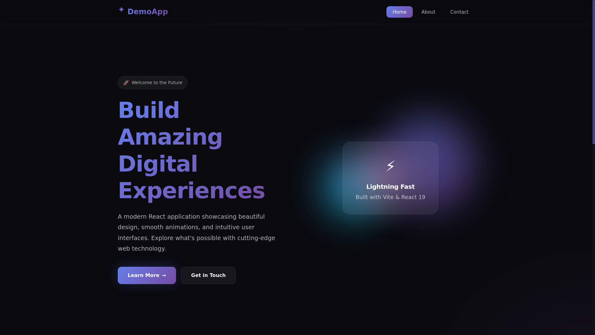 website screenshot of https://reactdemo-8hf.pages.dev/