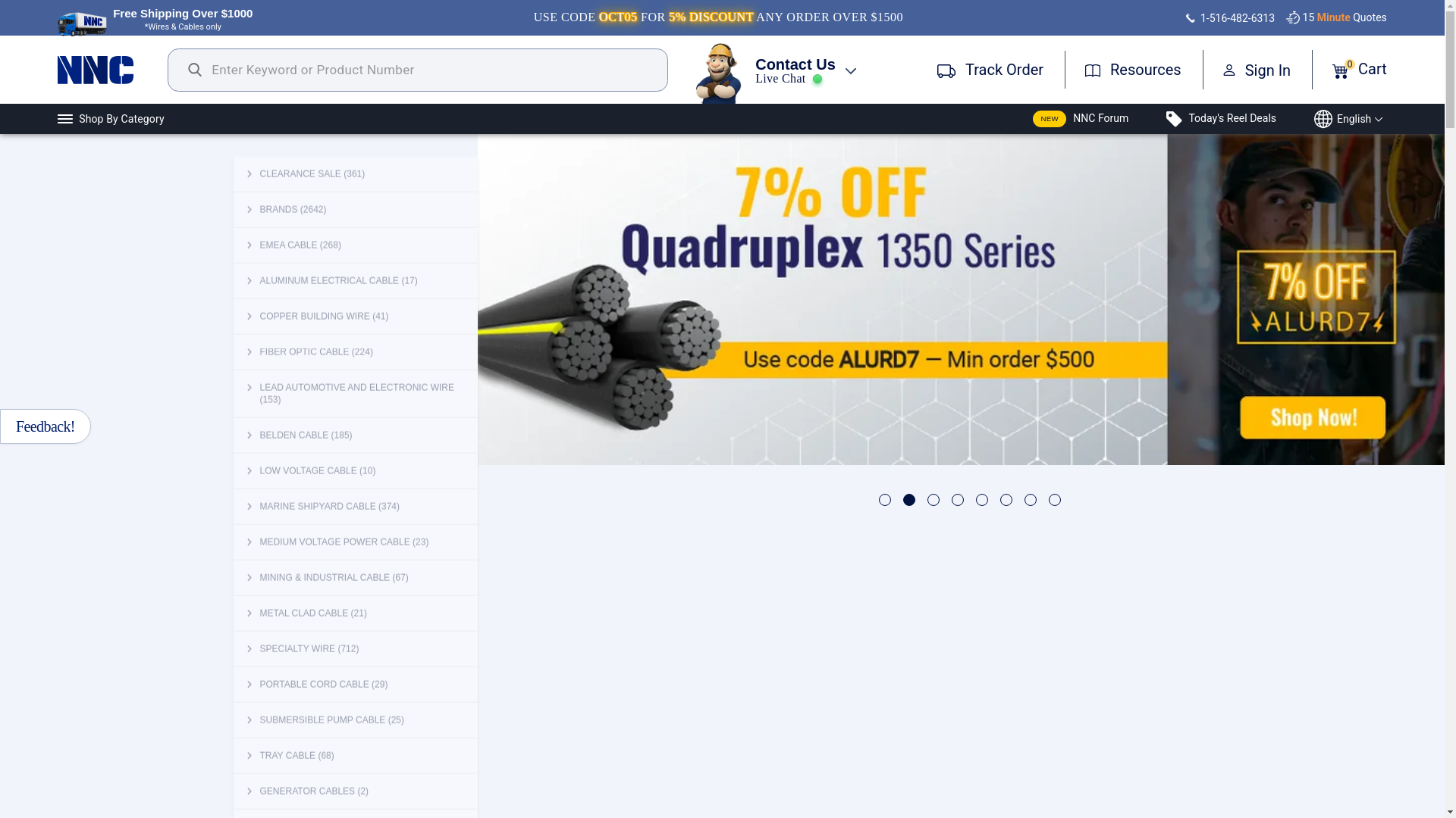 website screenshot of https://nassaunationalcable.com