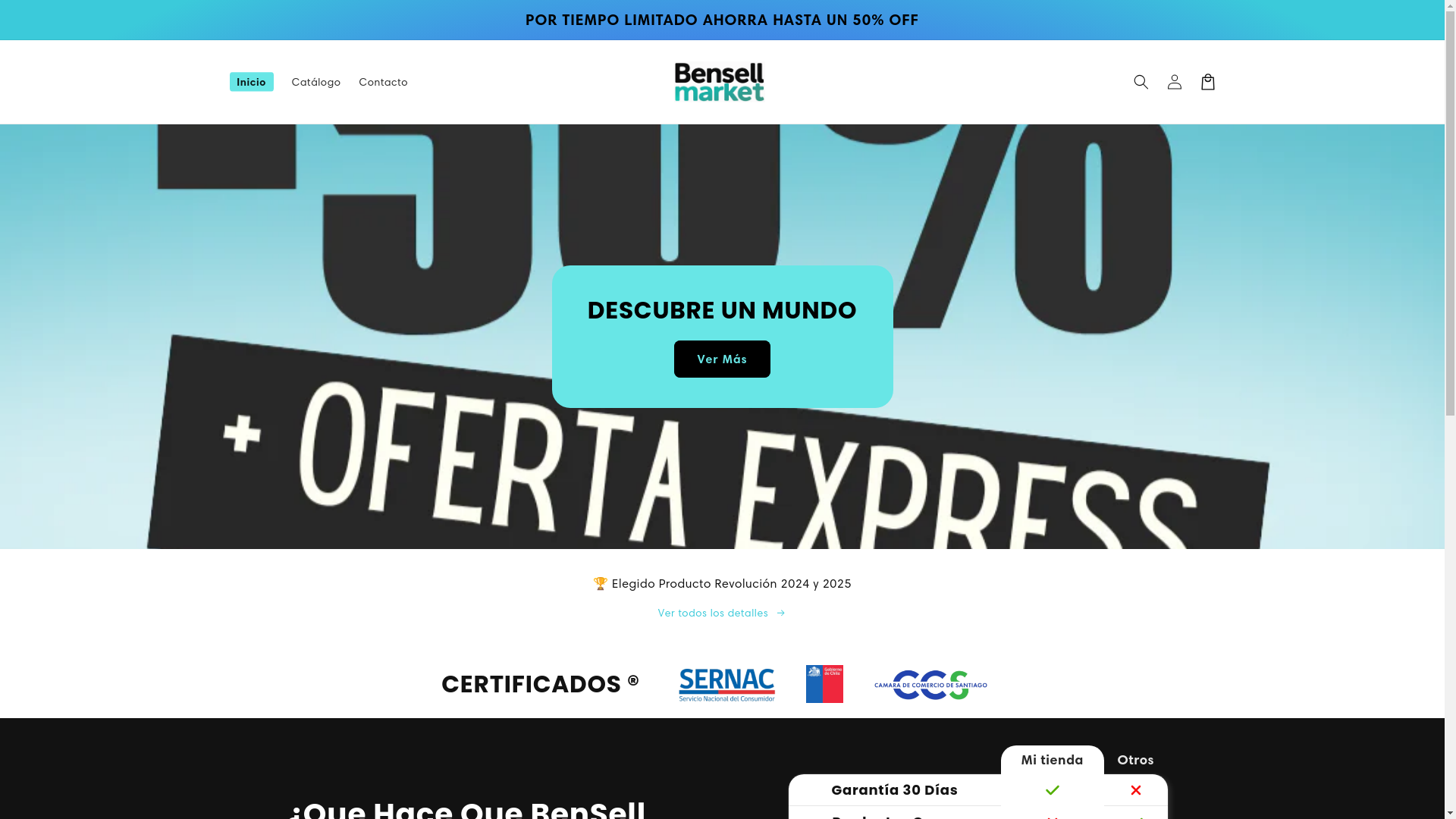 website screenshot of https://bensellmarket.com/
