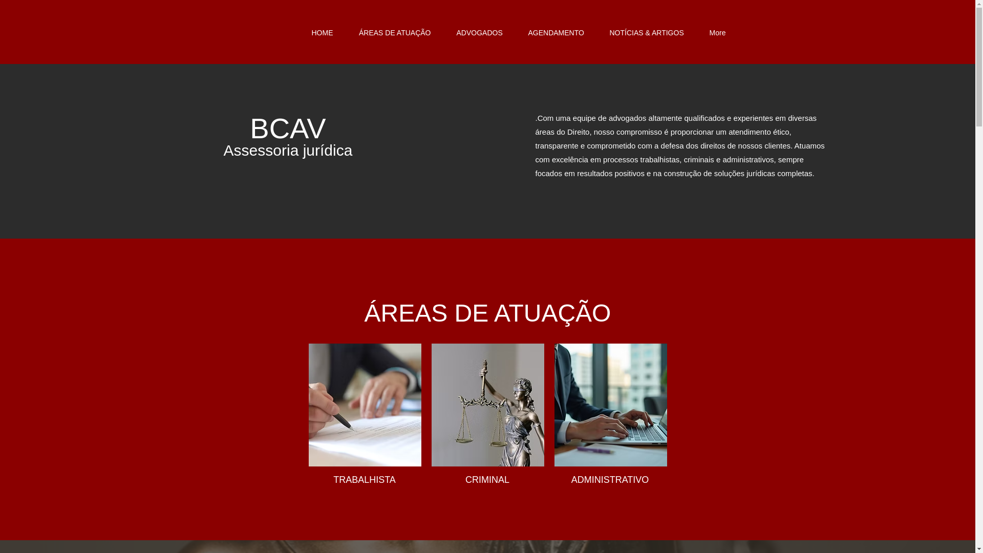 website screenshot of https://bcavassessoriajuridica.com/