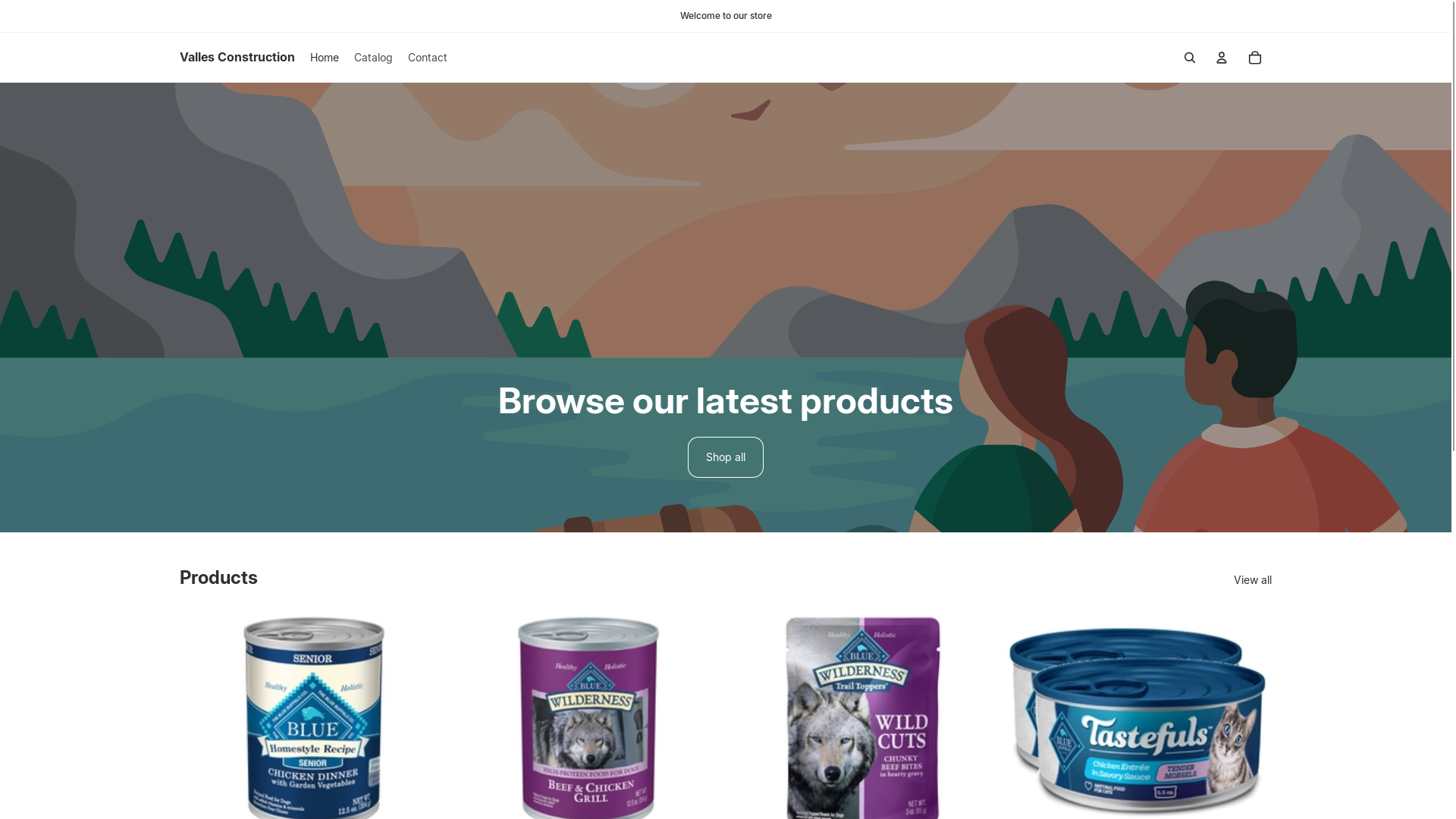 website screenshot of https://vallesconstruction.shop/