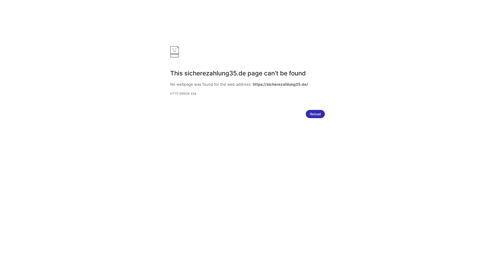 website screenshot of https://sicherezahlung35.de/