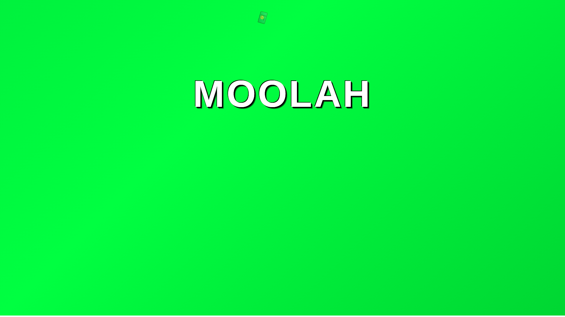 website screenshot of https://moolahcoin.lol/