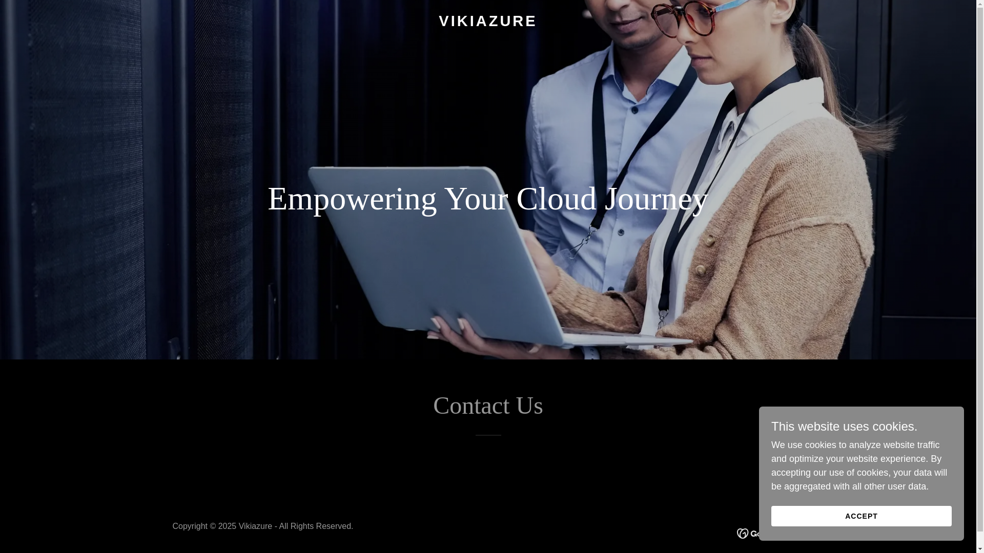 website screenshot of https://vikiazure.xyz/