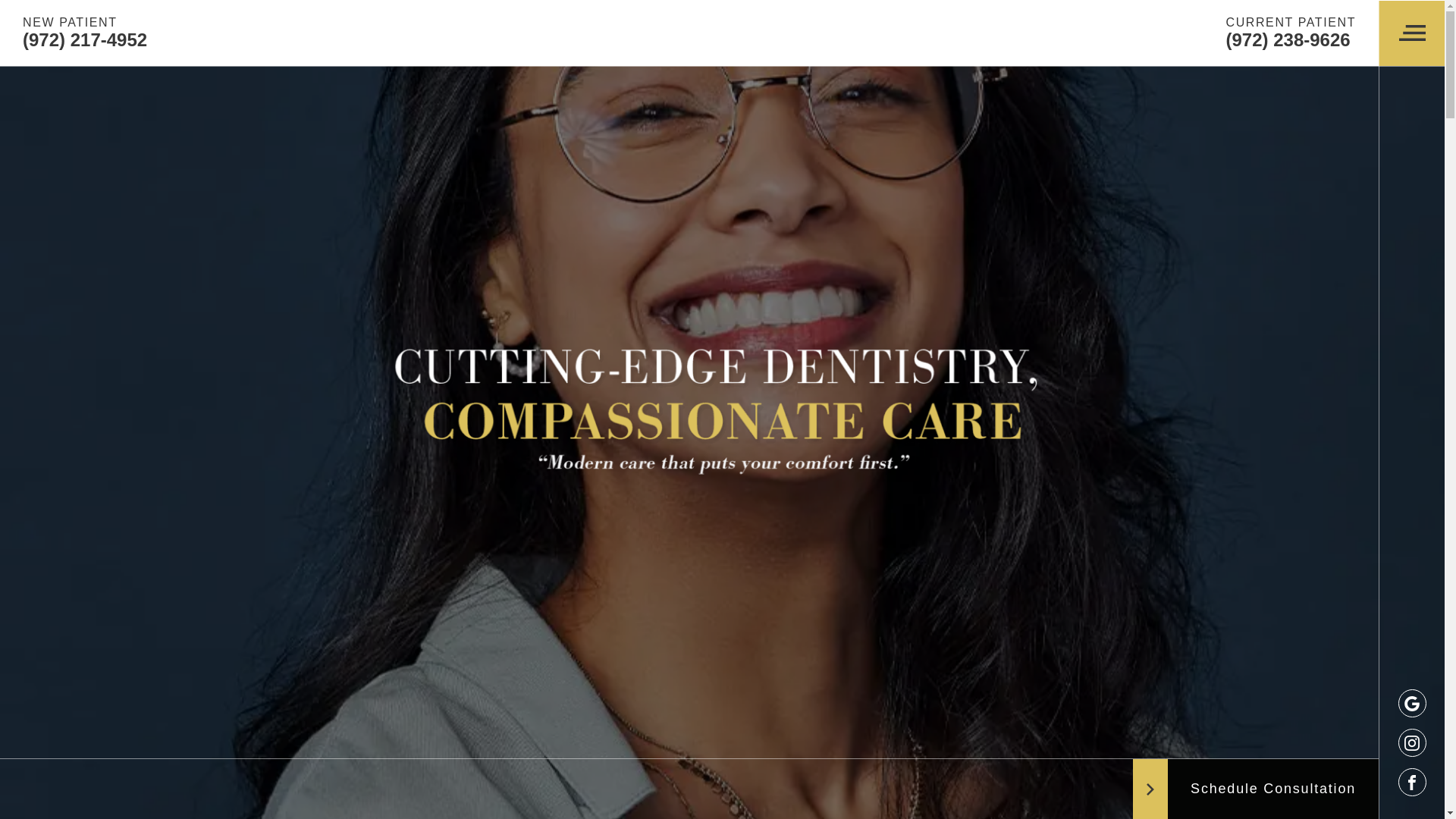 website screenshot of https://www.richardsonfamilyandimplantdentistry.com