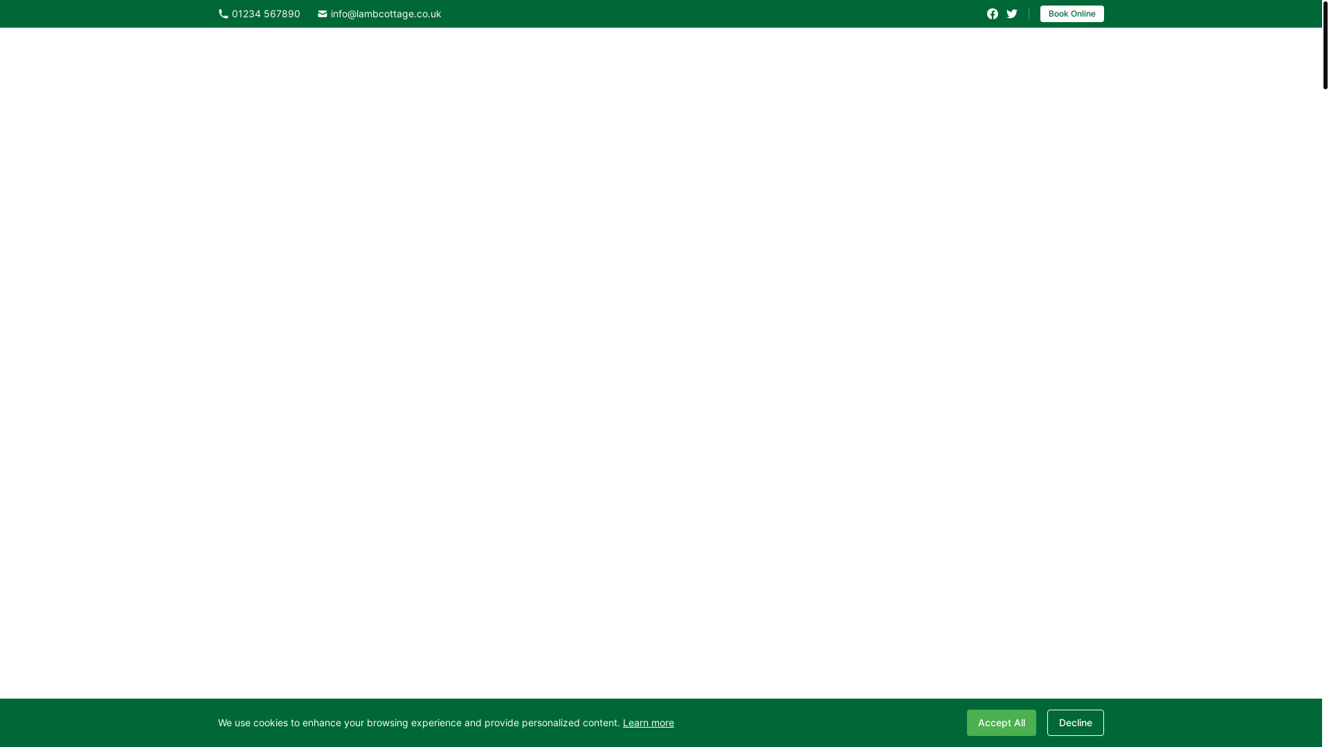 website screenshot of https://lambcottage2025.pages.dev/