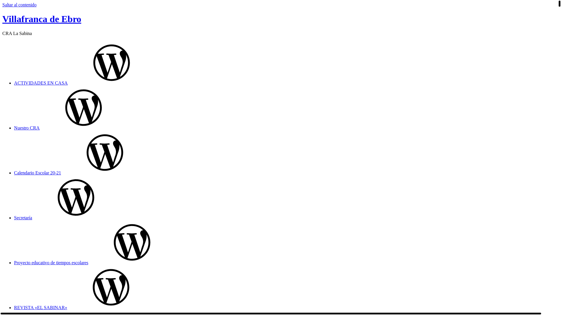 website screenshot of https://cralasabina.wordpress.com/