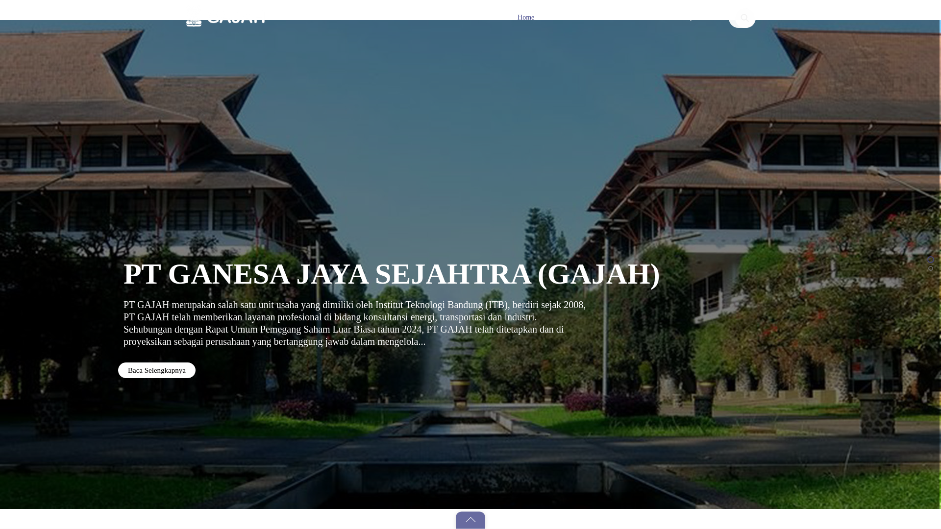 website screenshot of https://gajah-itb.com/