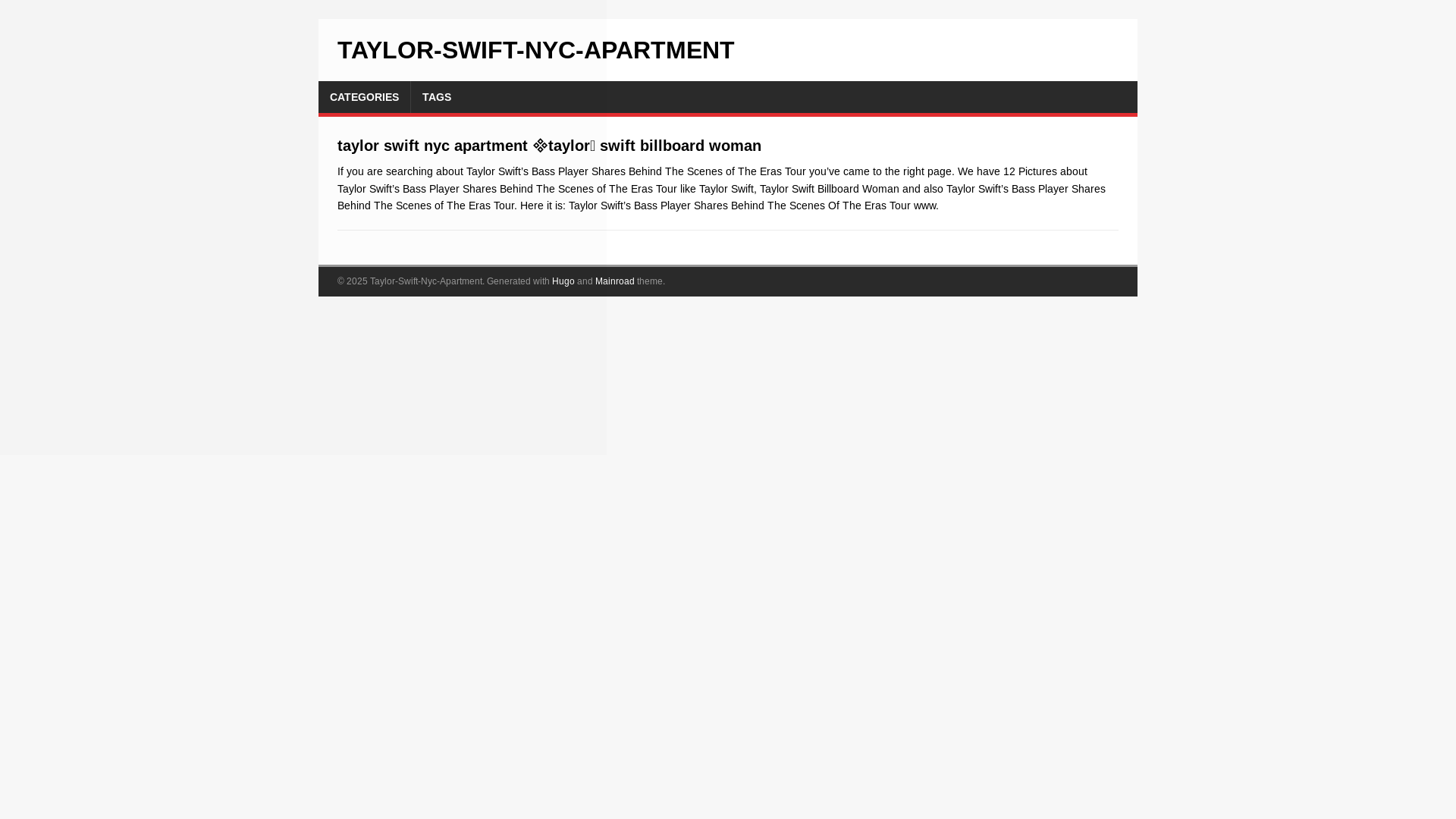 website screenshot of https://taylor-swift-nyc-apartment.pages.dev/
