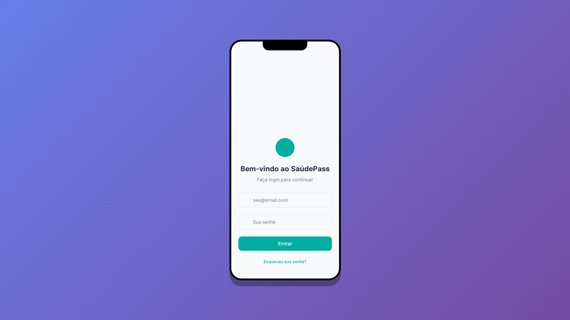 website screenshot of https://app-saudepass-mock.pages.dev/