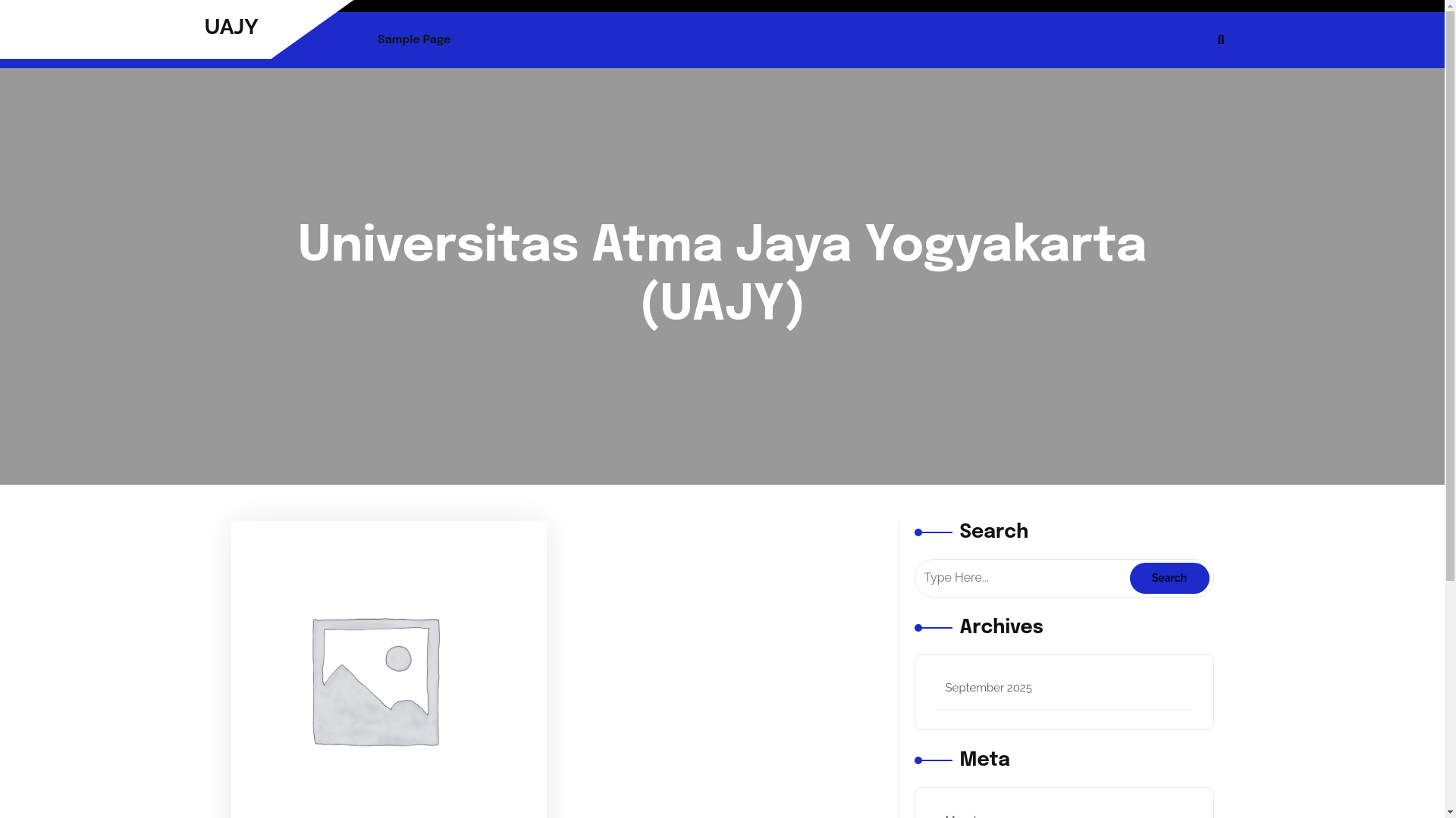 website screenshot of https://hima-uajy.ac.id/