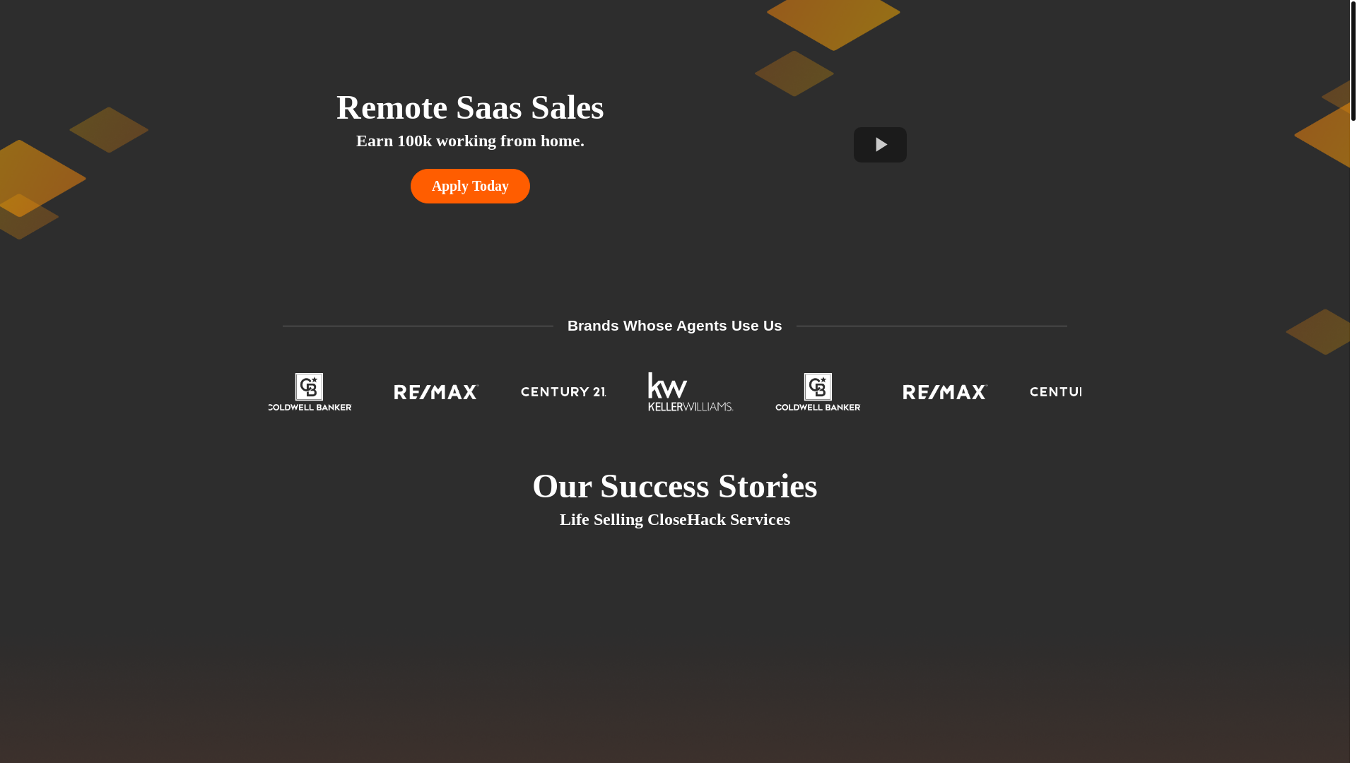 website screenshot of https://closehackcareers.com/