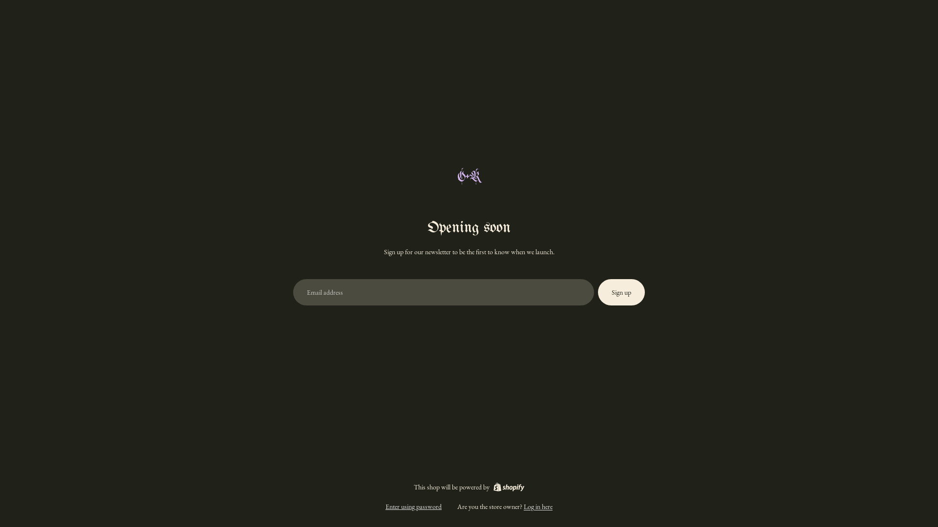 website screenshot of https://octaviusrhodes.com/