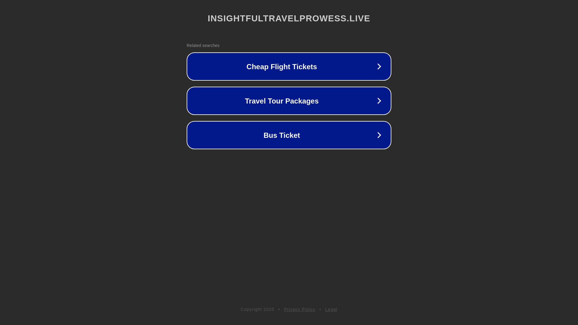 website screenshot of https://insightfultravelprowess.live/