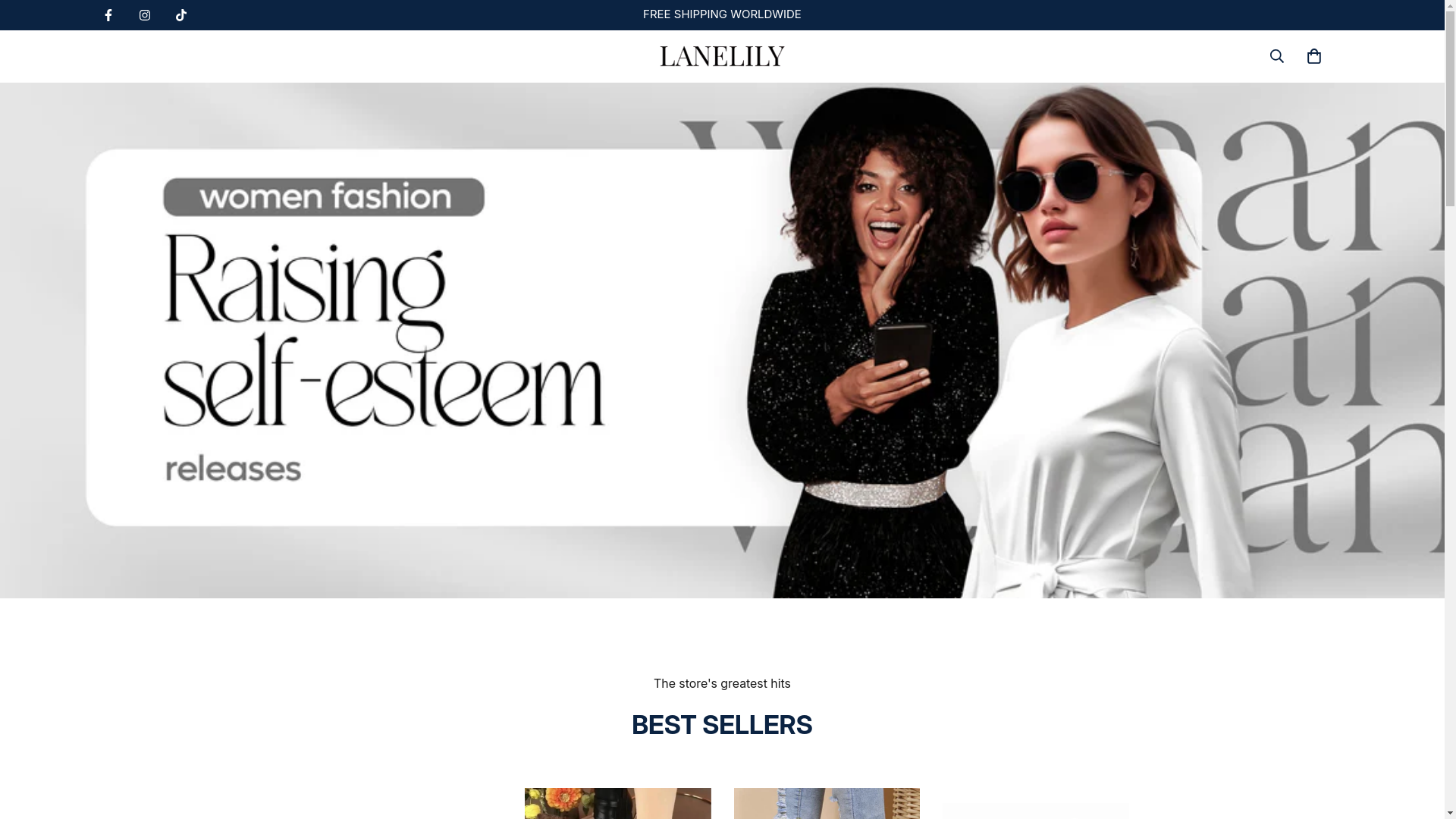 website screenshot of https://lanelily.com/