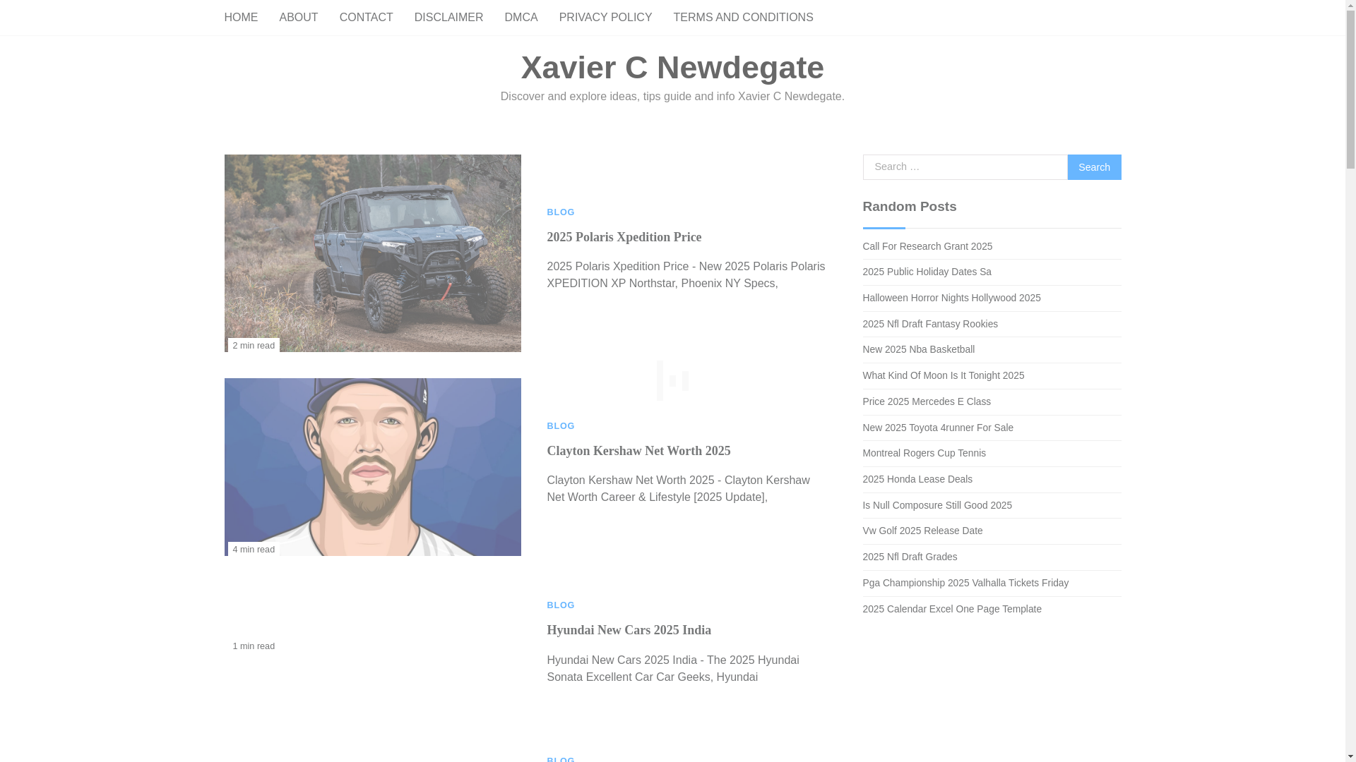 website screenshot of https://xaviercnewdegate.pages.dev/