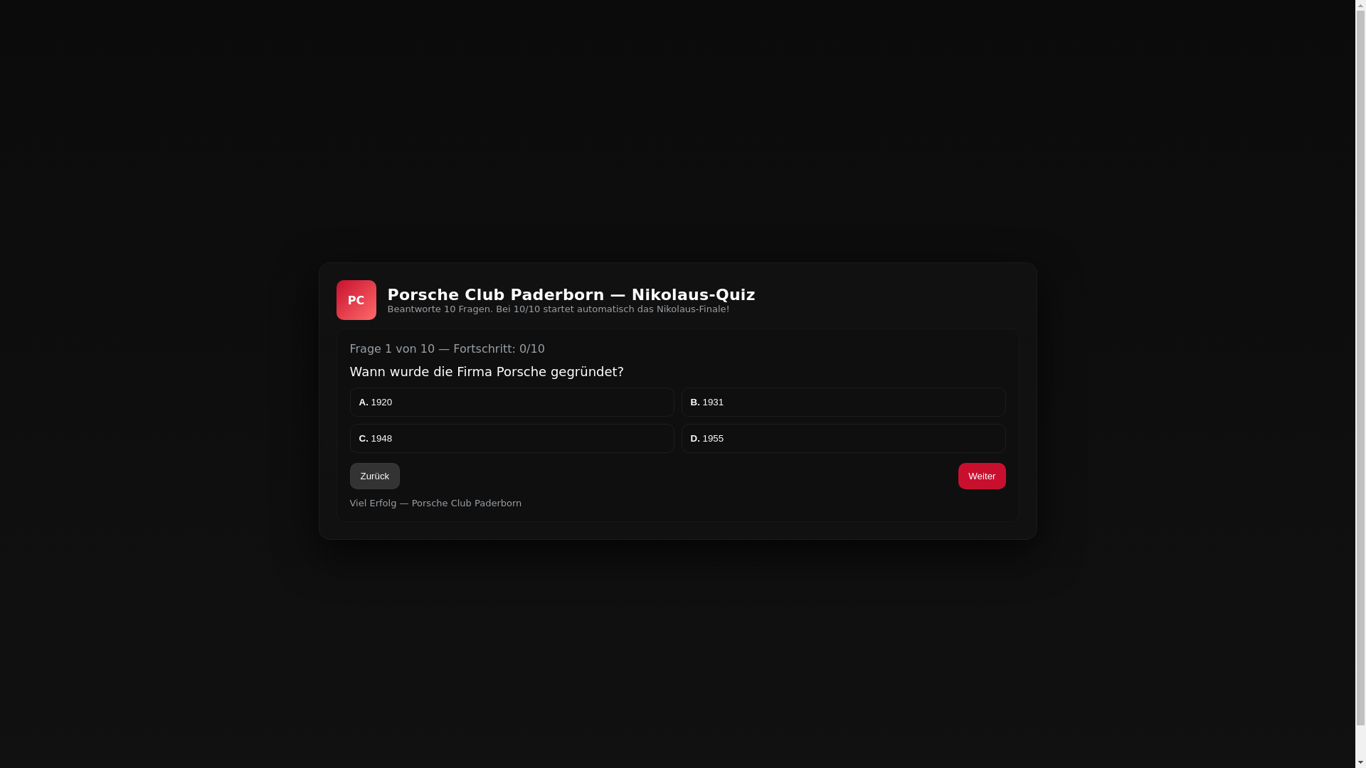 website screenshot of https://porsche-quiz9.pages.dev/