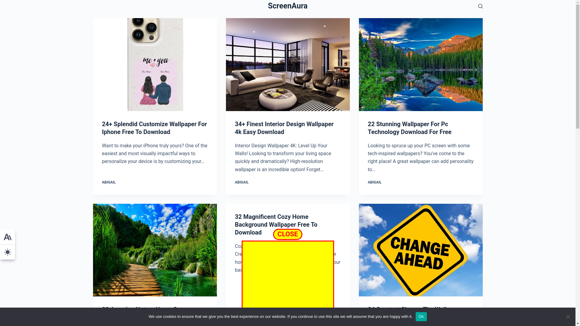 website screenshot of https://homescreenwallpaper.pages.dev/