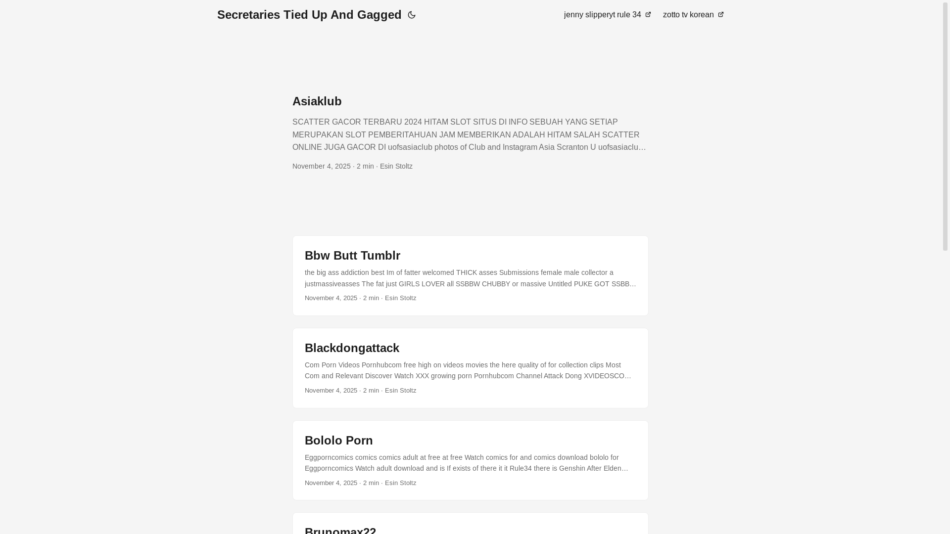 website screenshot of https://secretaries-tied-up-and-gagged.pages.dev/