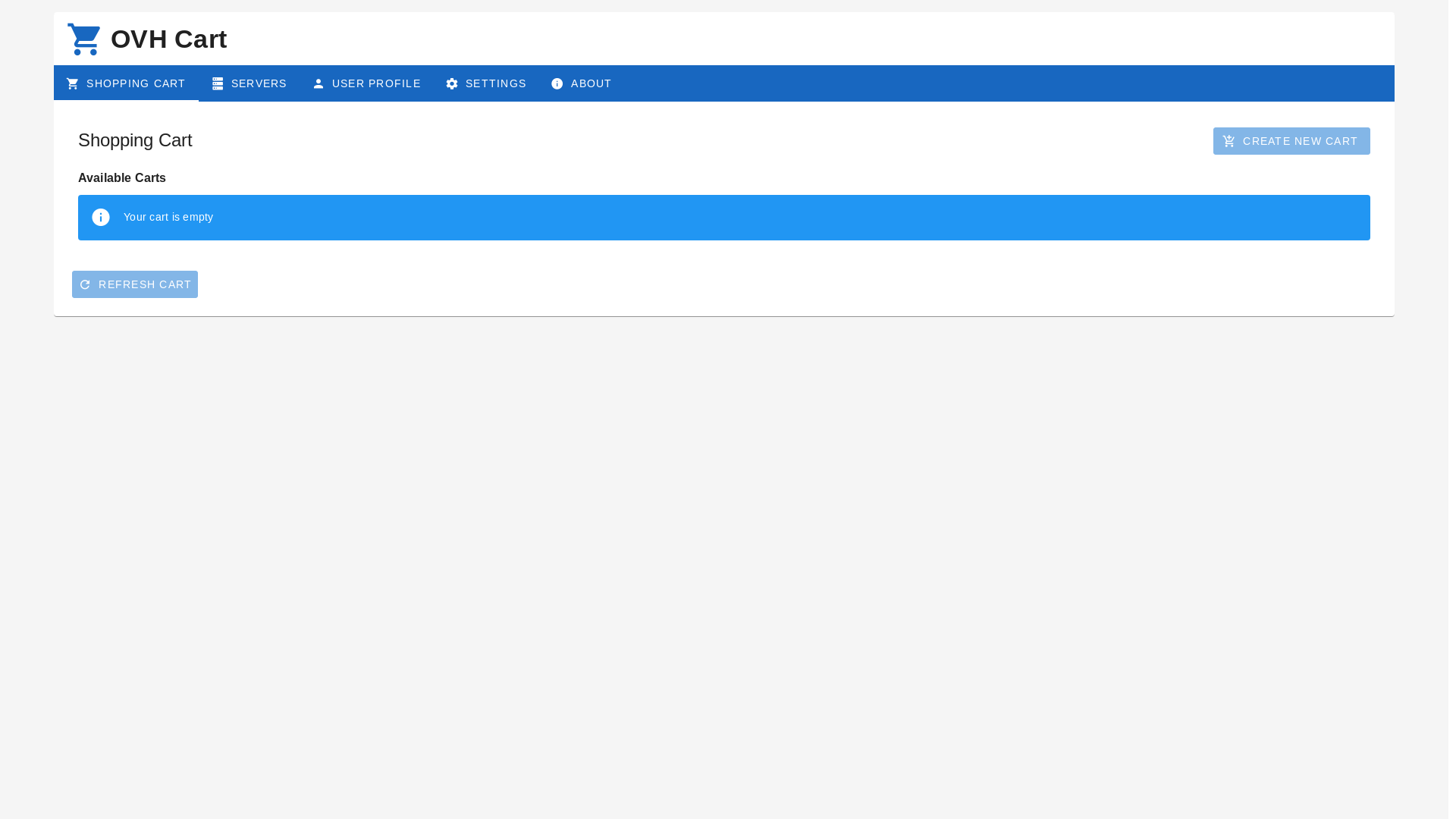 website screenshot of https://ovhcart.pages.dev/