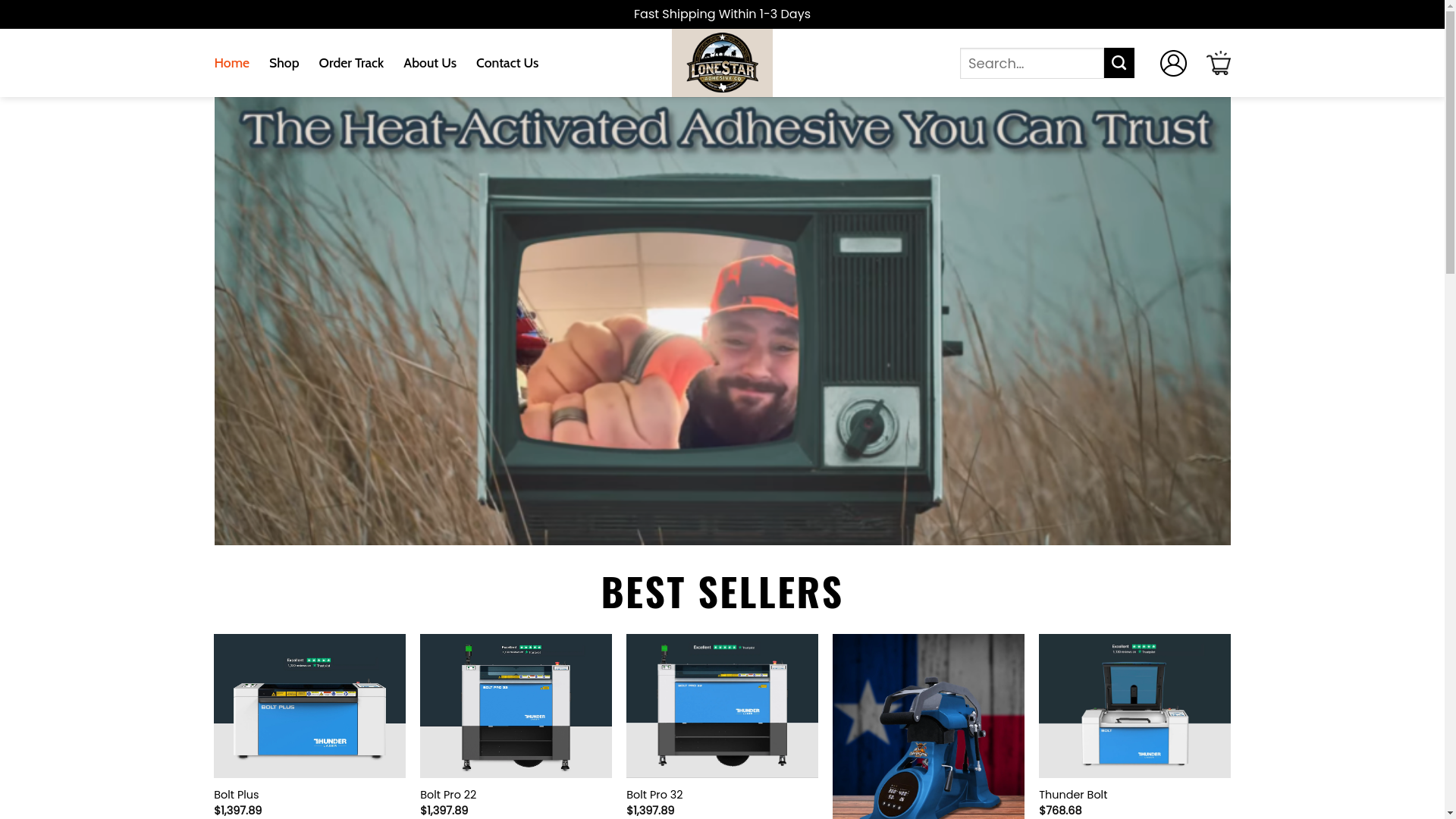 website screenshot of https://superlonestaradhesive.shop/