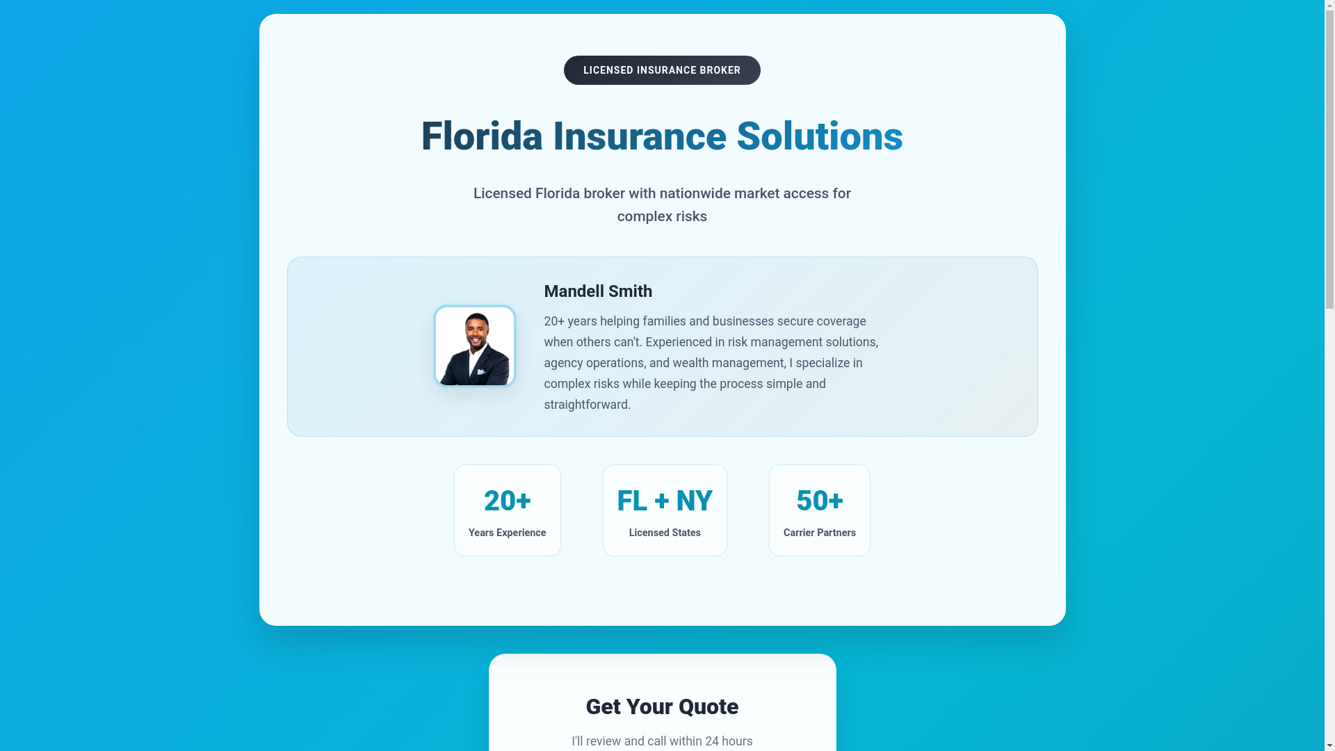 website screenshot of https://mandellsmith-website.pages.dev/