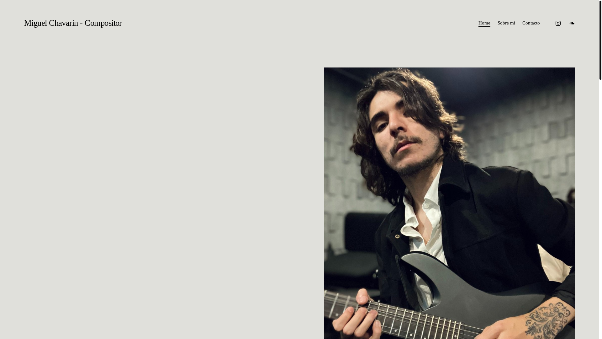 website screenshot of https://miguelchavarinmusic.com/