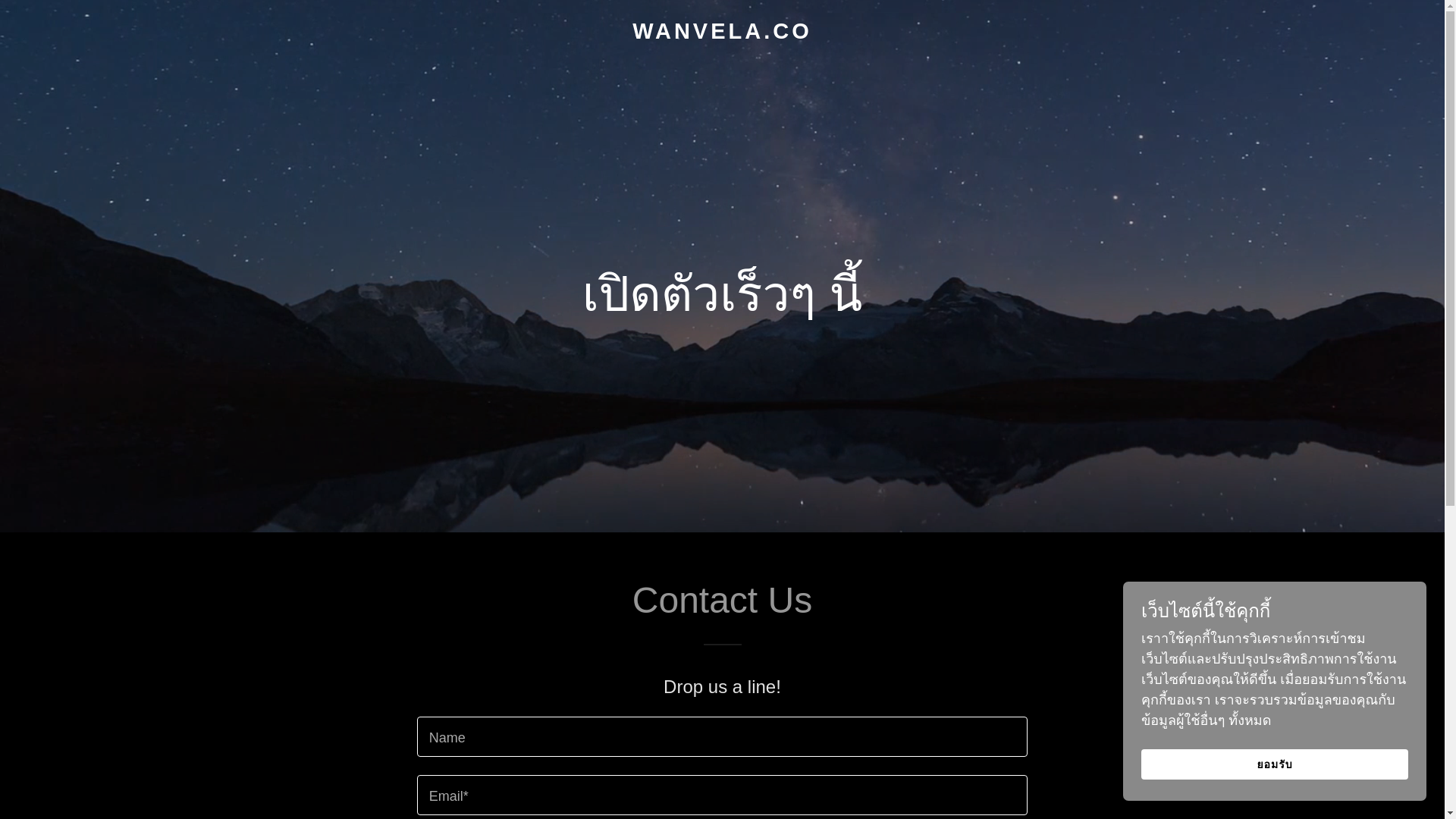 website screenshot of https://wanvela.co/