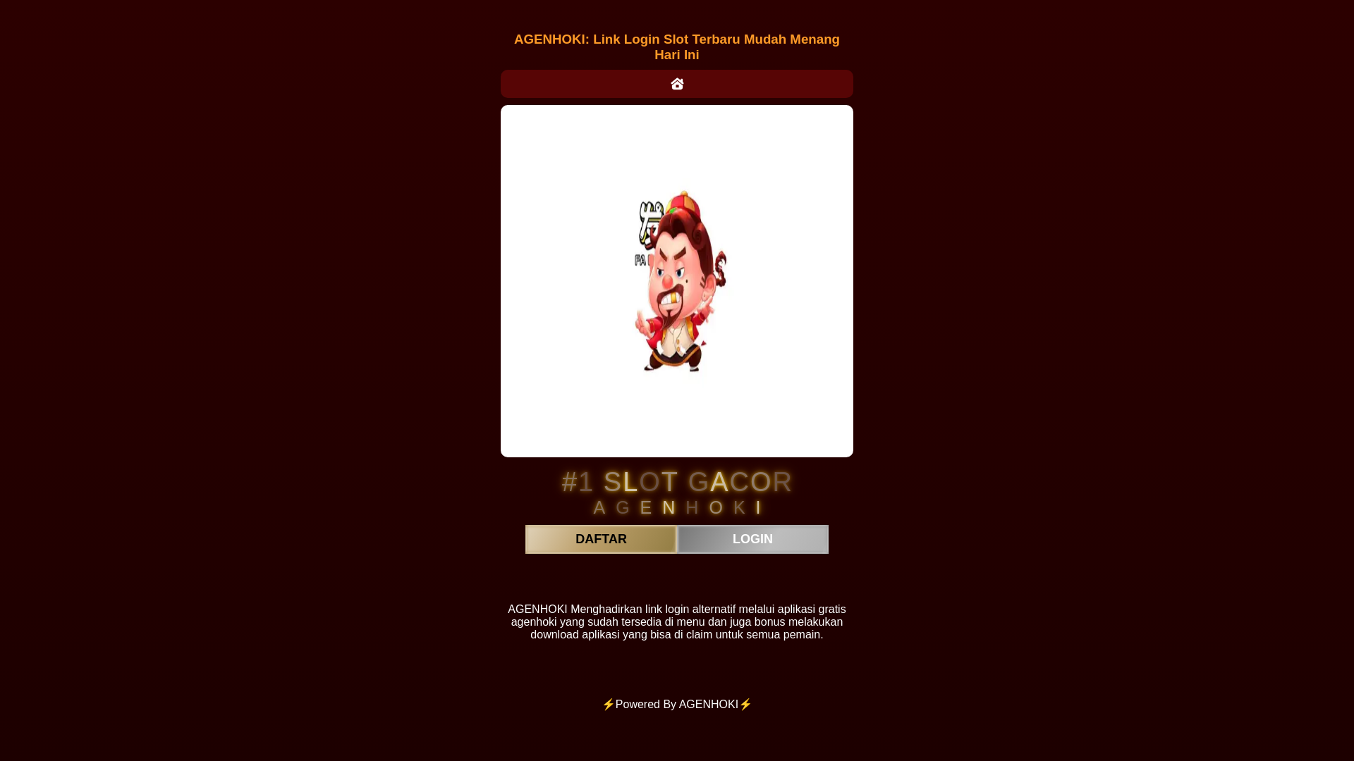 website screenshot of https://agenhoki-beritaoke.pages.dev/