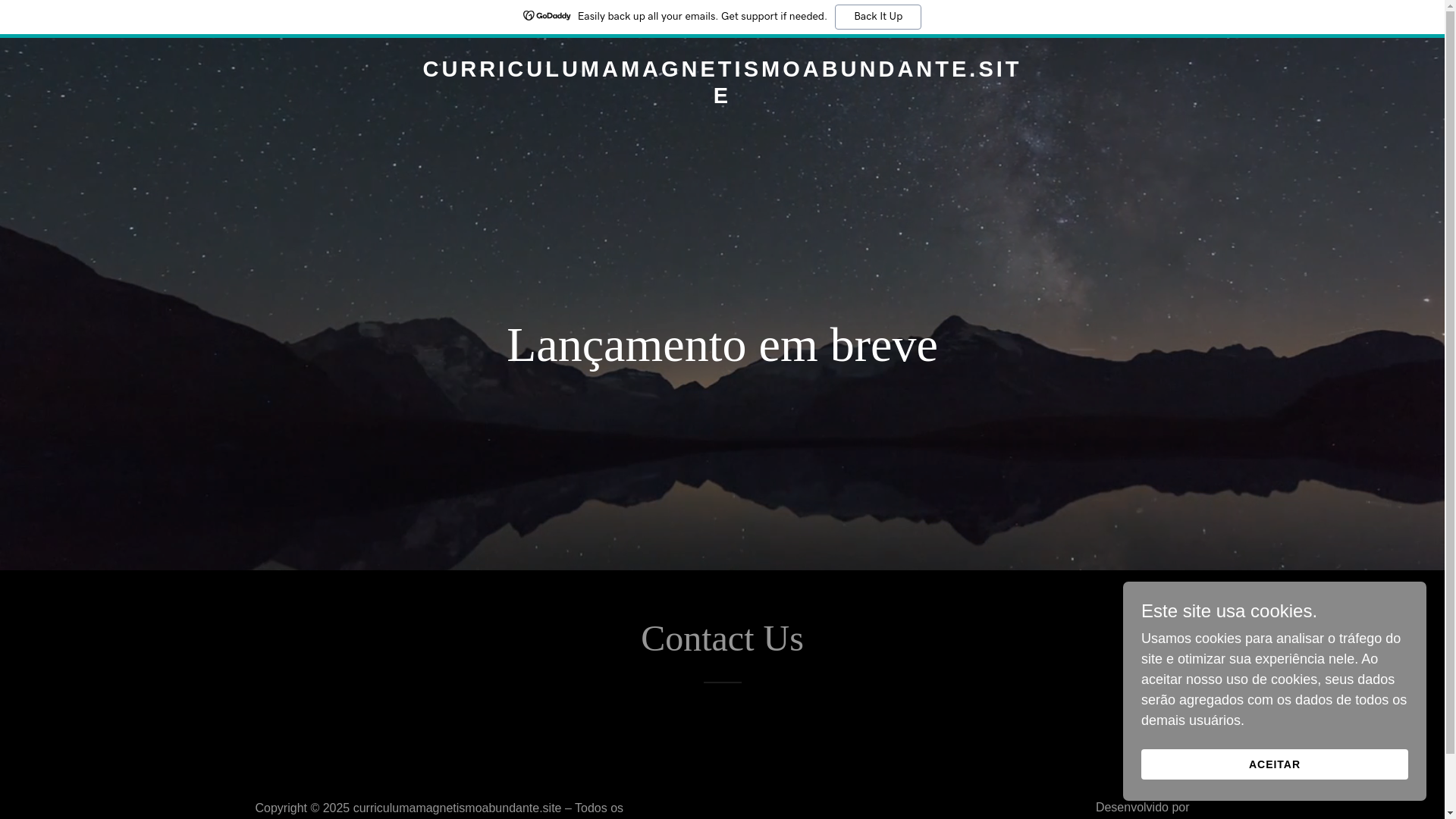 website screenshot of https://curriculumamagnetismoabundante.site/