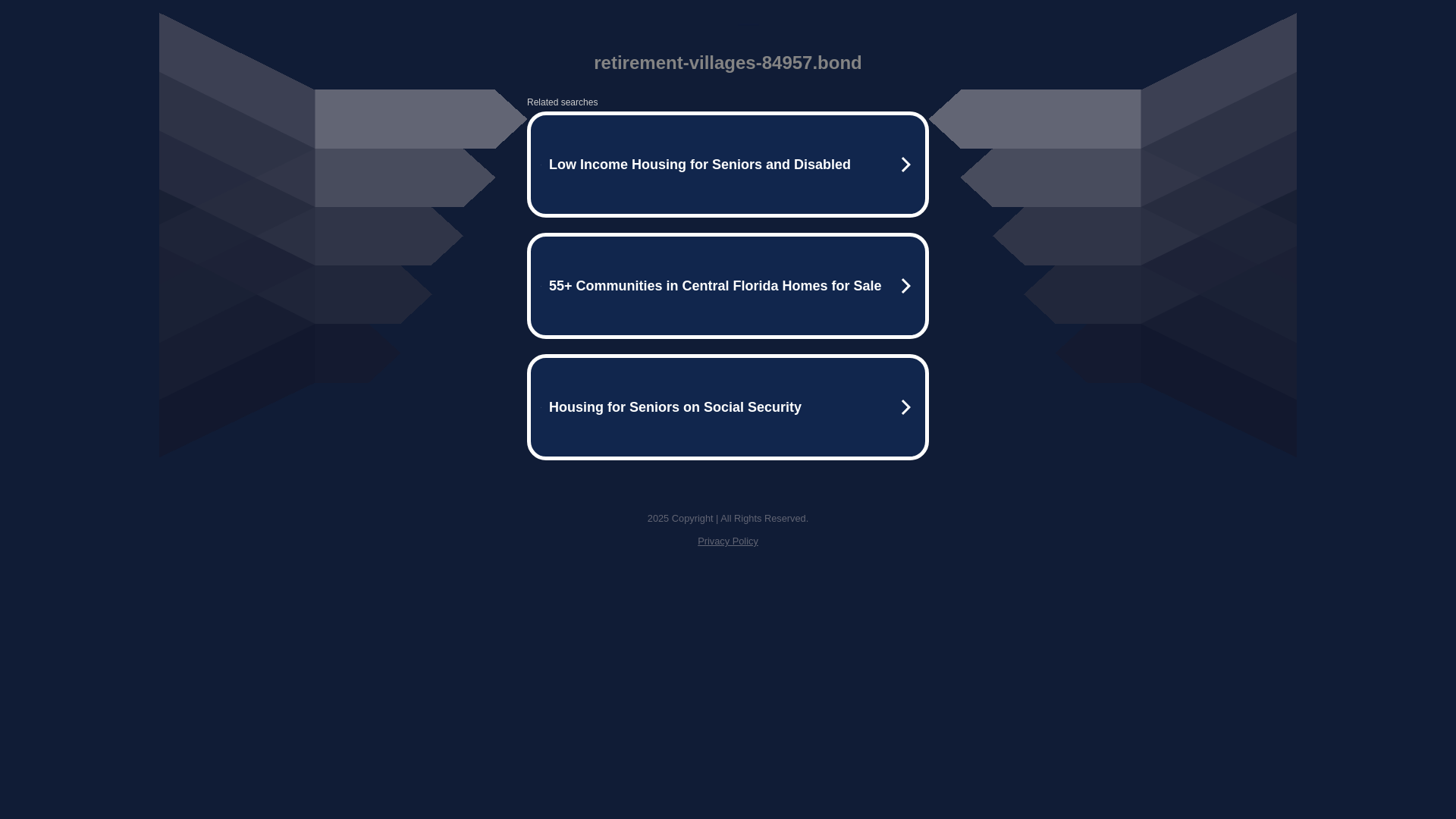 website screenshot of https://retirement-villages-84957.bond/