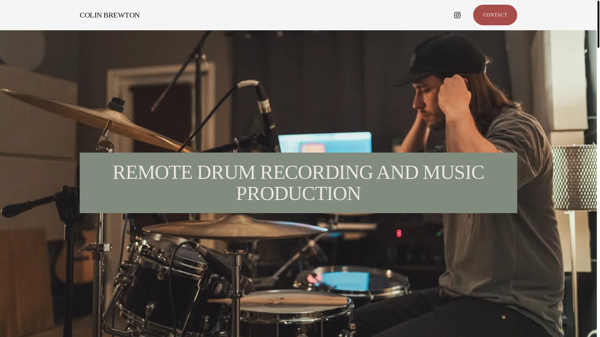 website screenshot of https://colinbrewton.com/