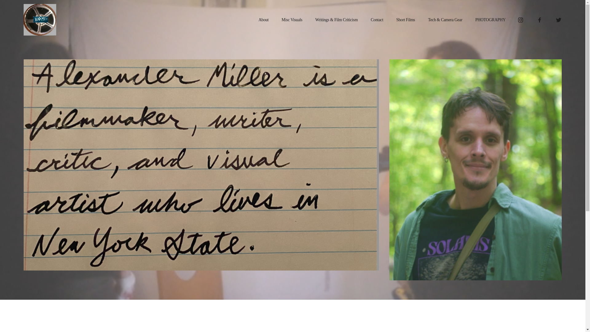 website screenshot of https://alexmillerfilm.org/