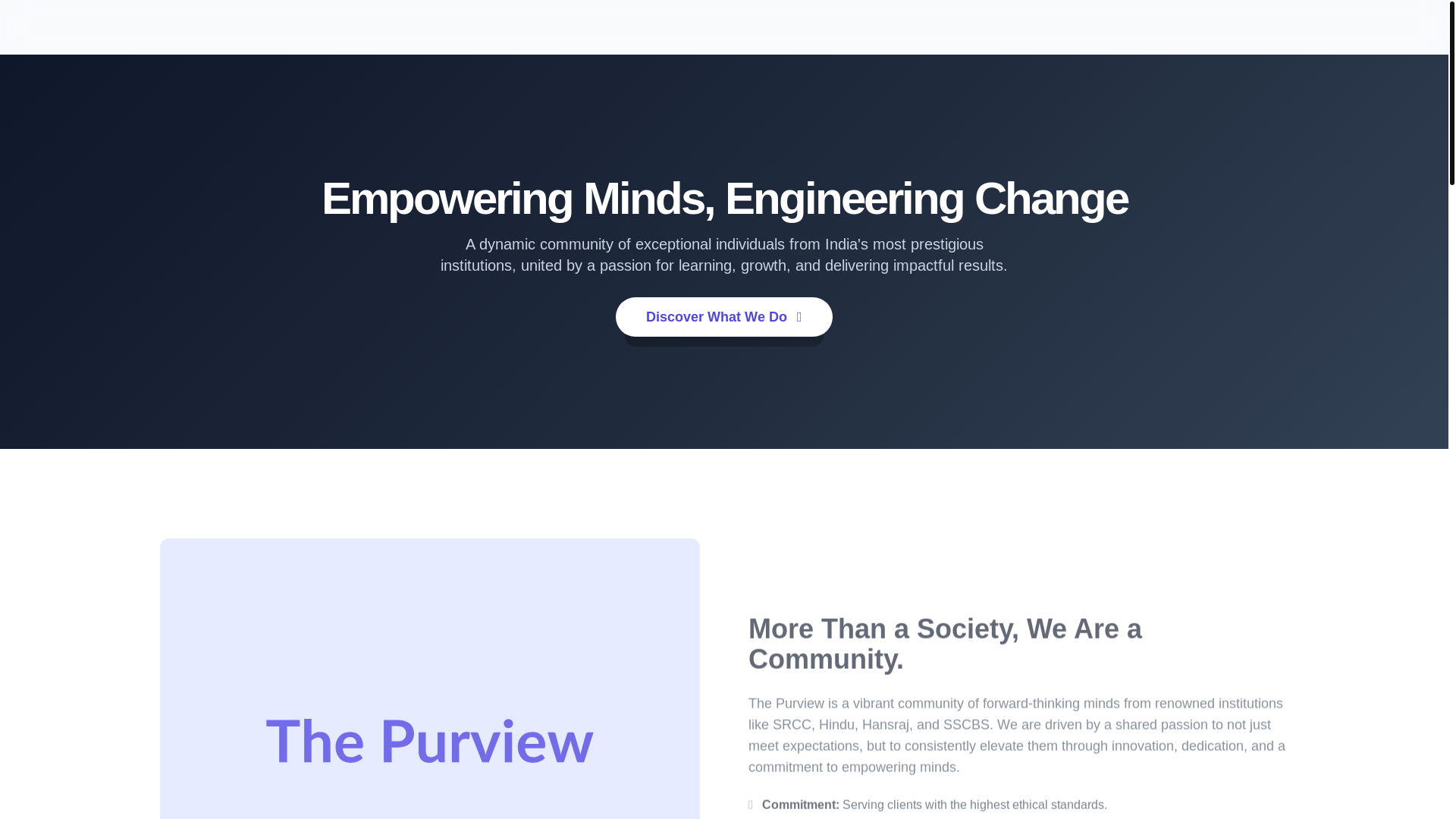 website screenshot of https://thepurview.pages.dev/