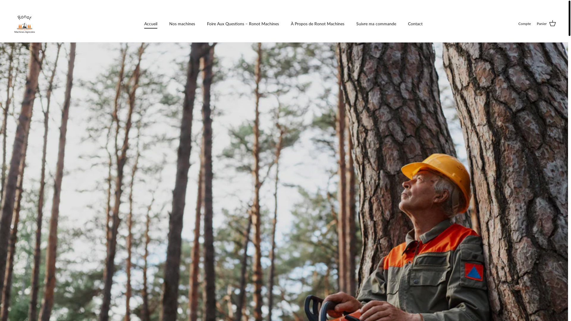 website screenshot of https://ronotmachines.fr/