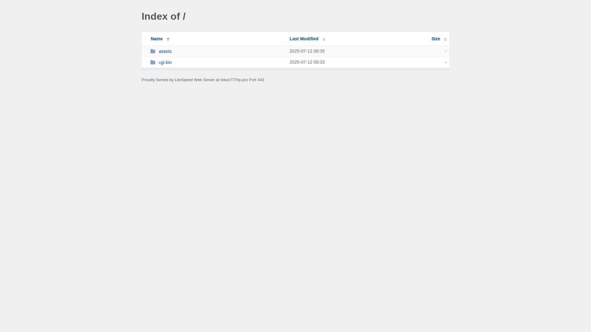 website screenshot of https://tekun777rtp.pro/