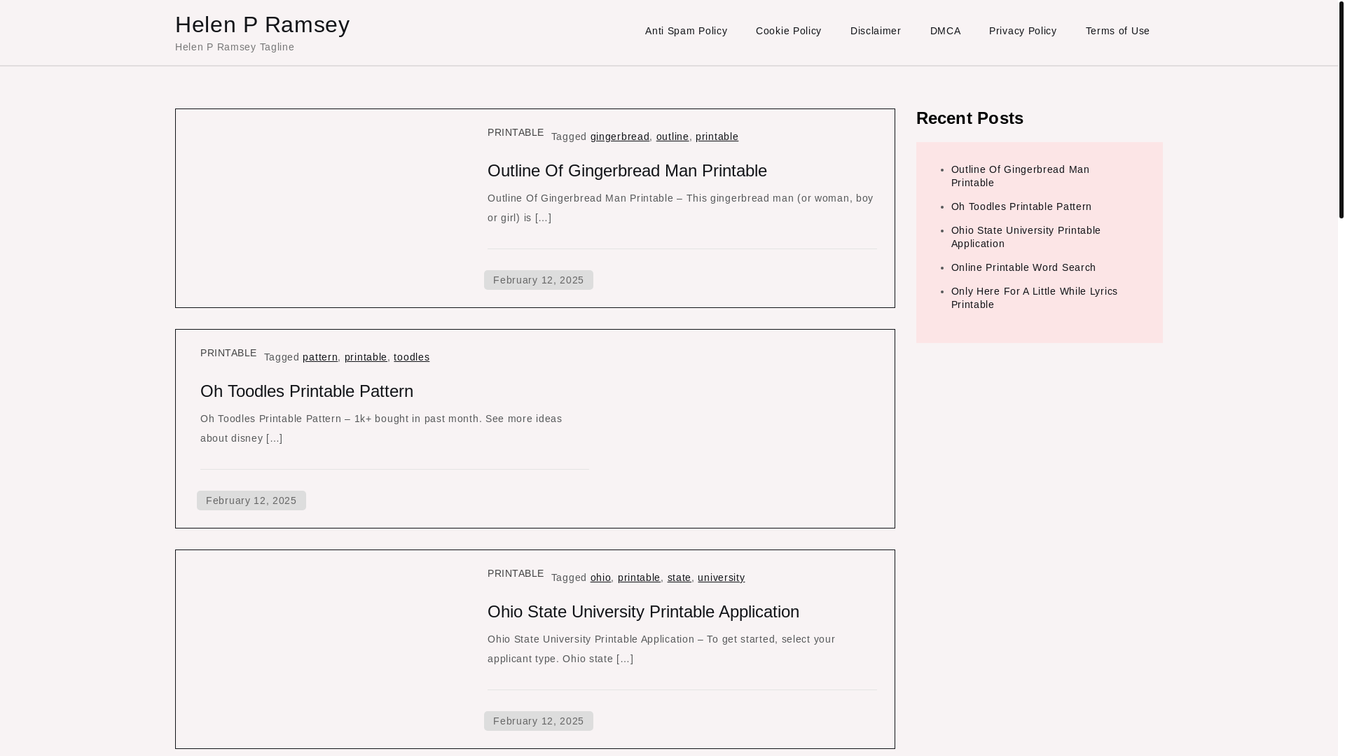website screenshot of https://helenpramseys.pages.dev/