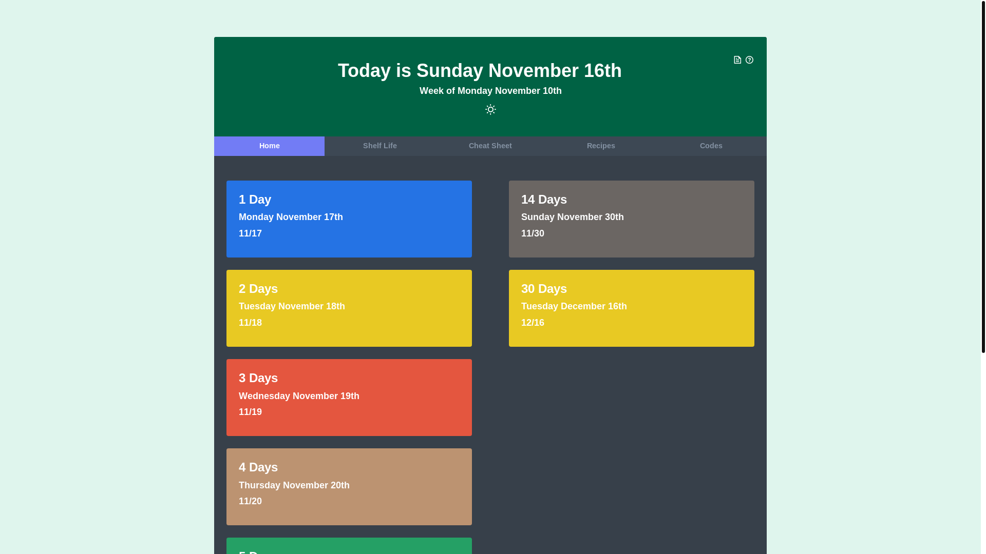 website screenshot of https://sbuxdates.pages.dev/