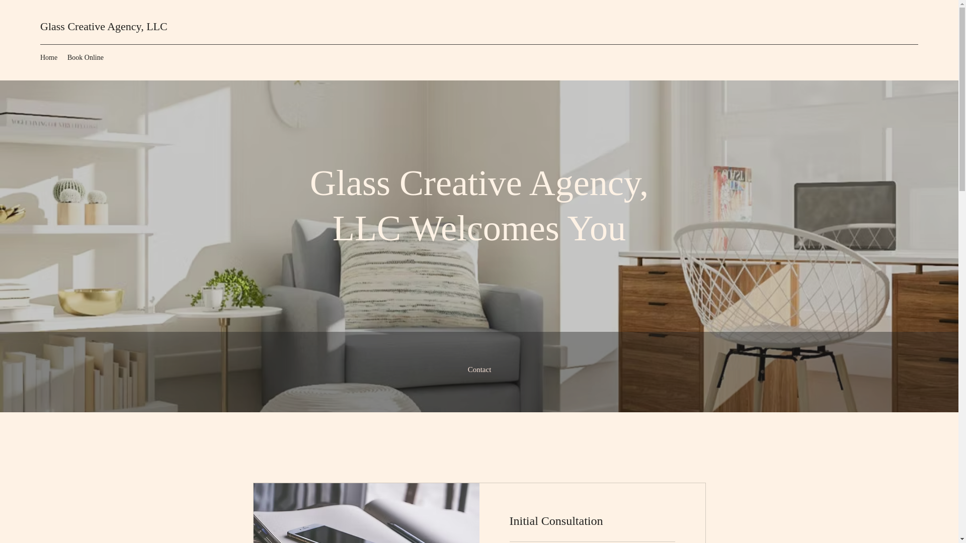 website screenshot of https://glasscreative.design/