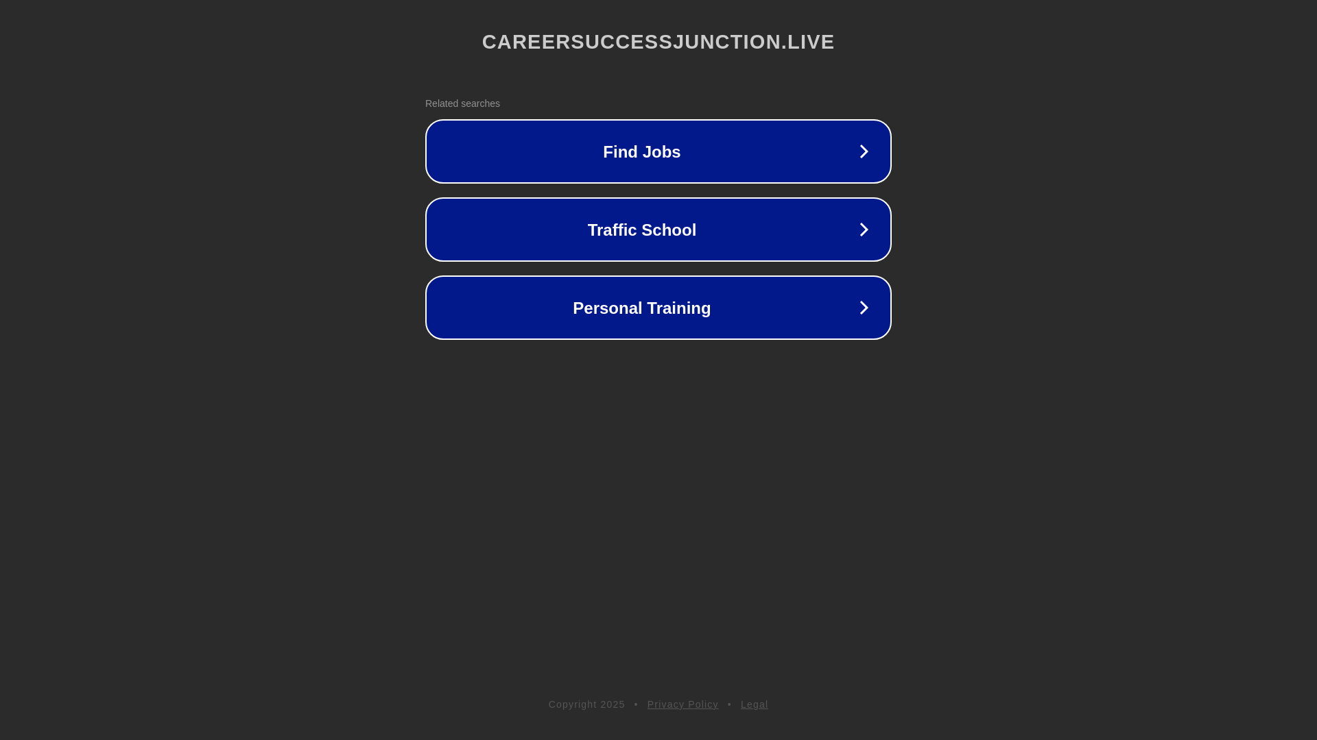 website screenshot of https://careersuccessjunction.live/