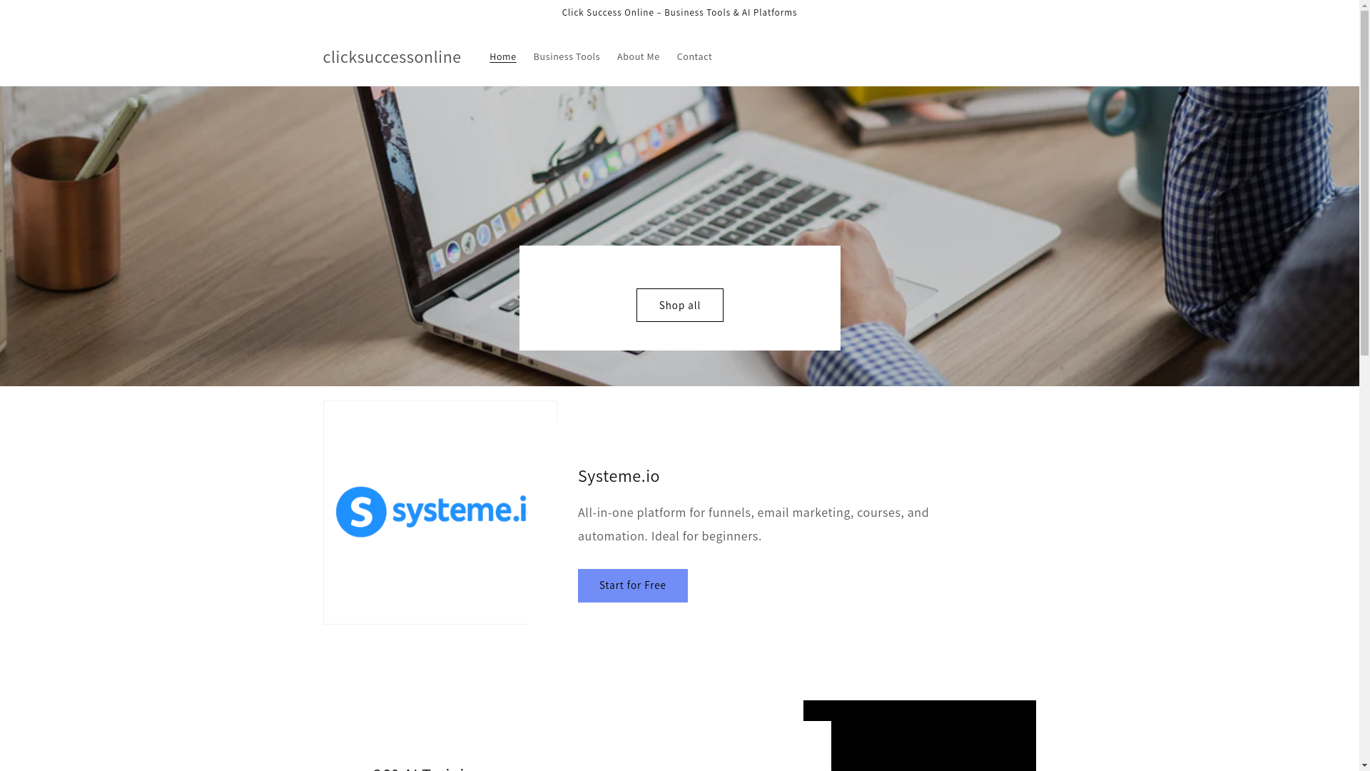 website screenshot of https://clicksuccessonline.com/