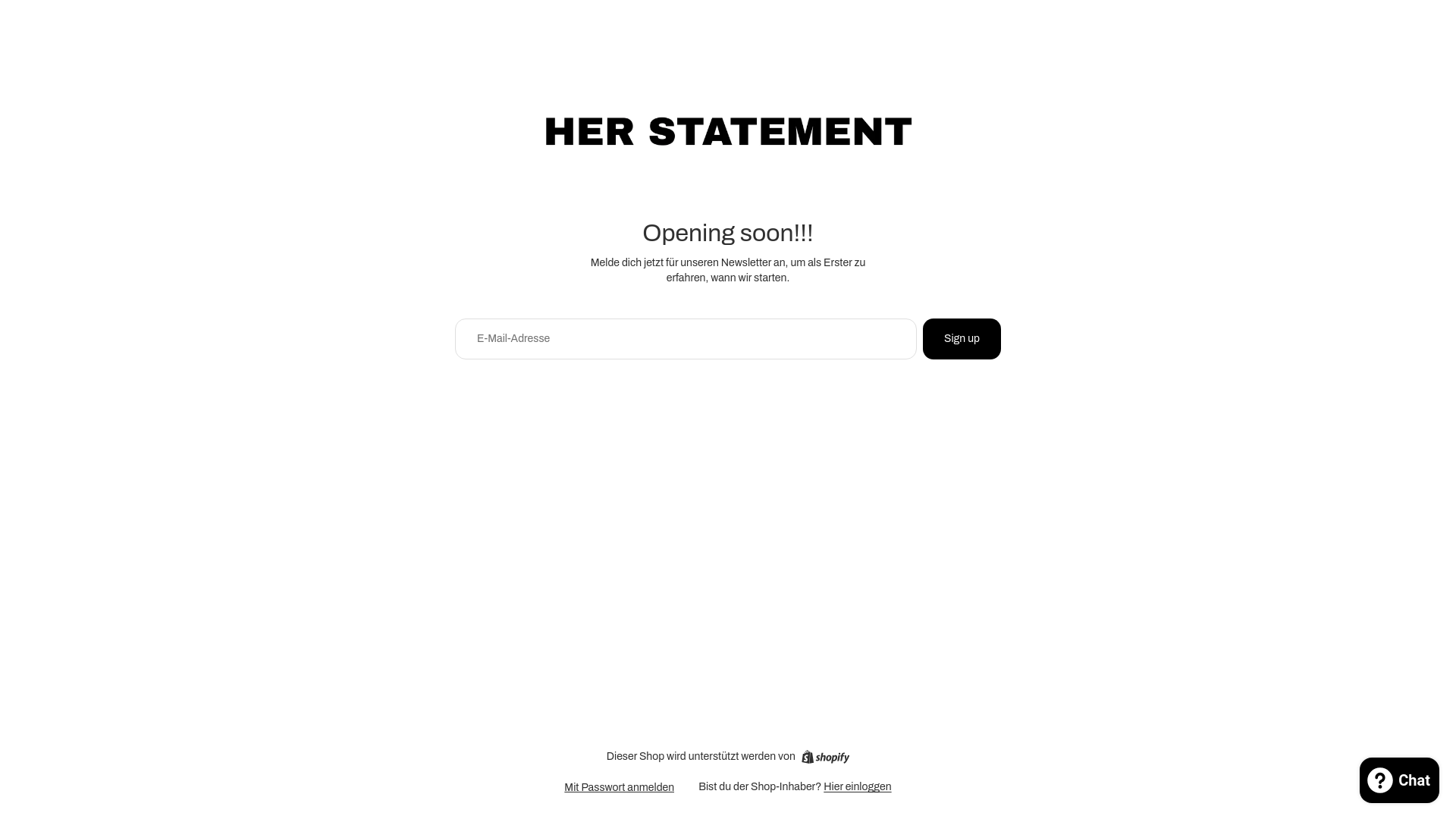 website screenshot of https://herstatemant.com/
