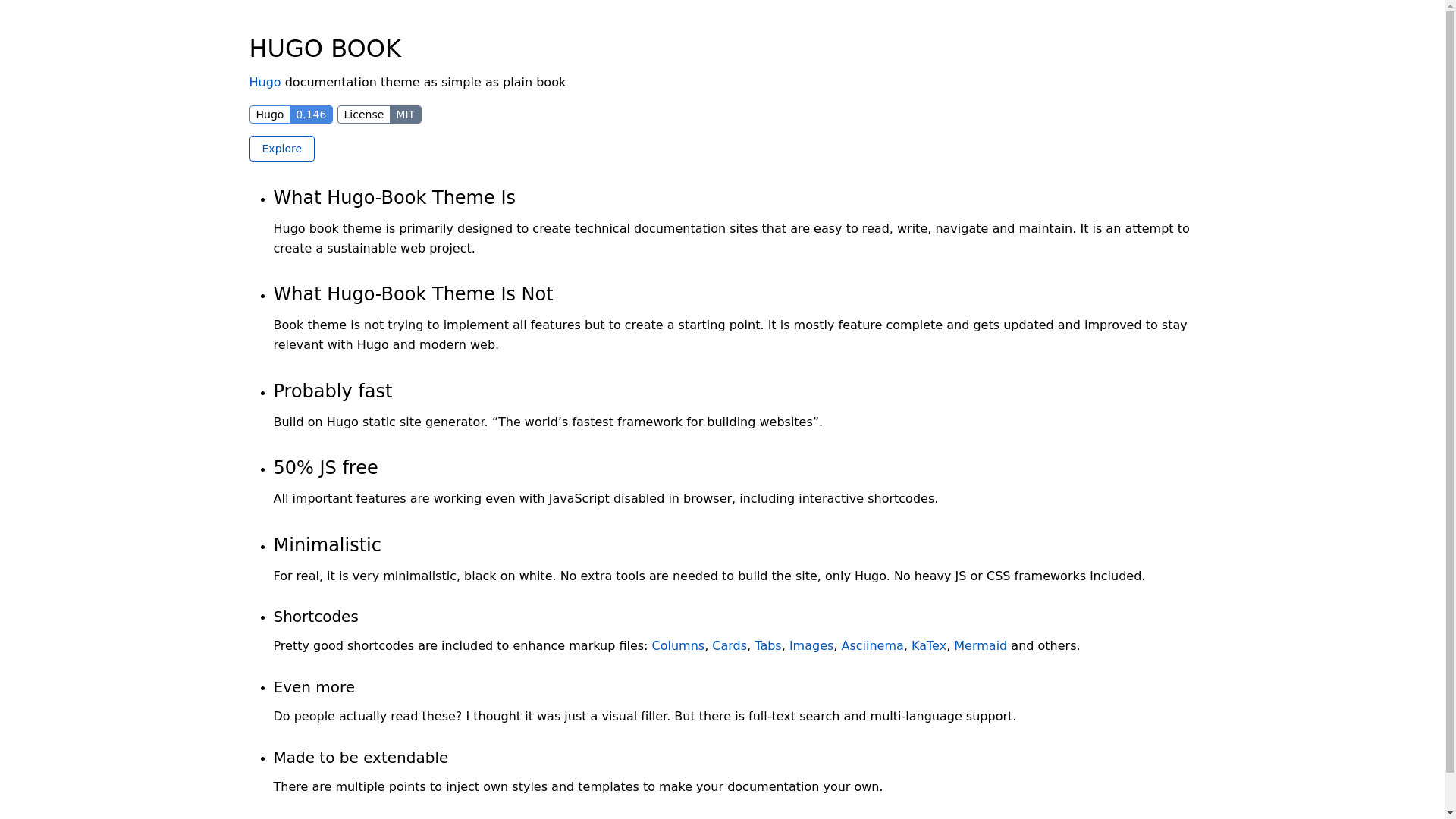 website screenshot of https://blankhugo.pages.dev/
