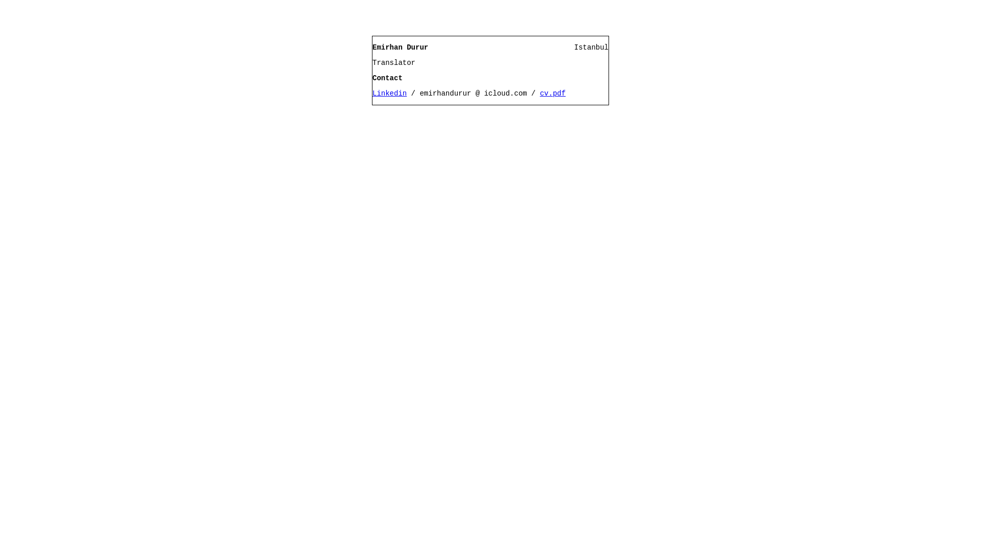 website screenshot of https://emirhandurur.pages.dev/