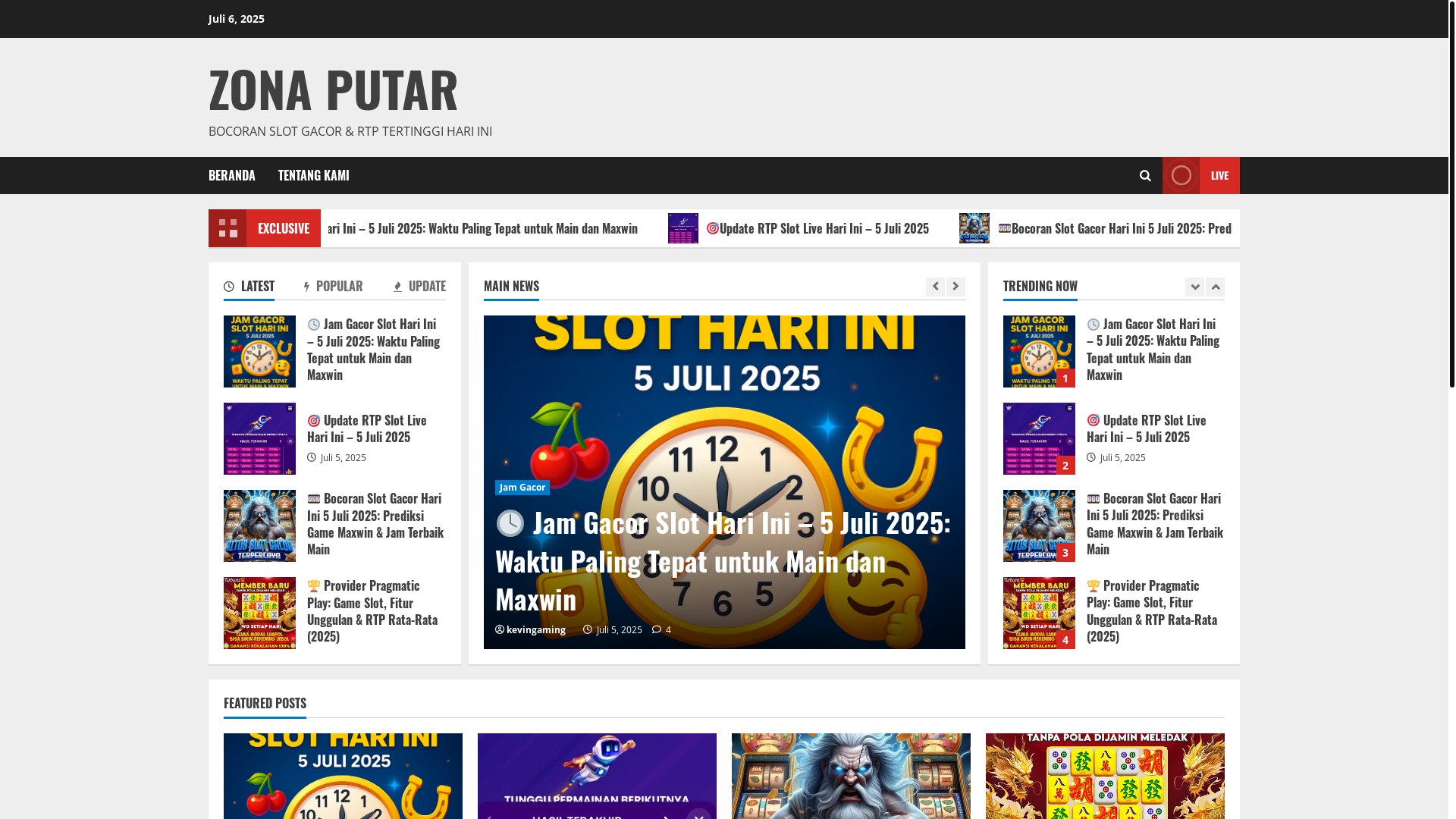website screenshot of https://zonaputar.com/