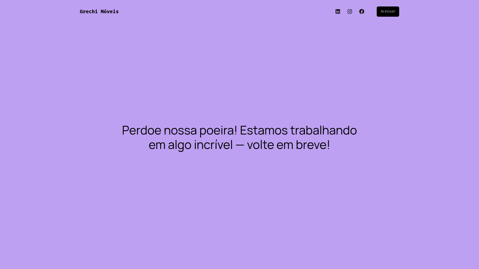 website screenshot of https://moveisgrechi.com.br/