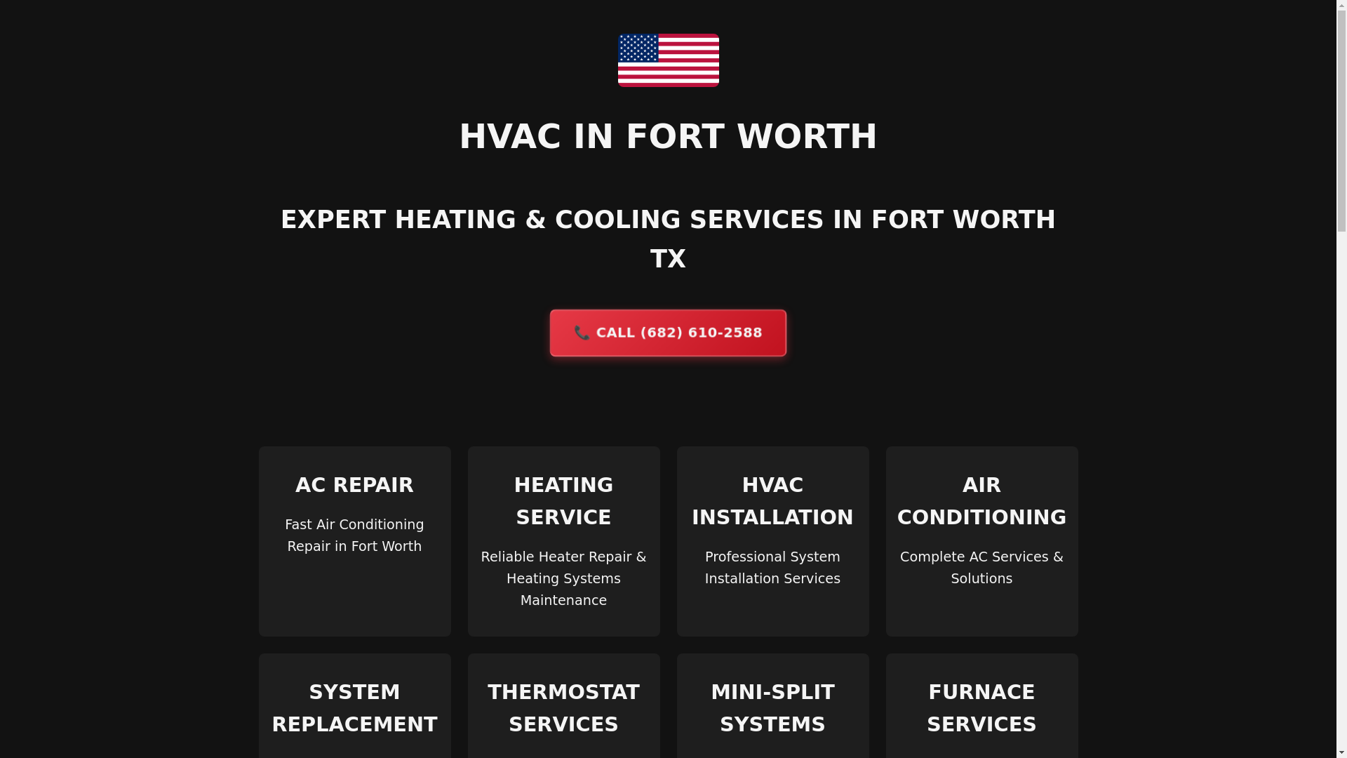 website screenshot of https://hvacinfortworth.pages.dev/