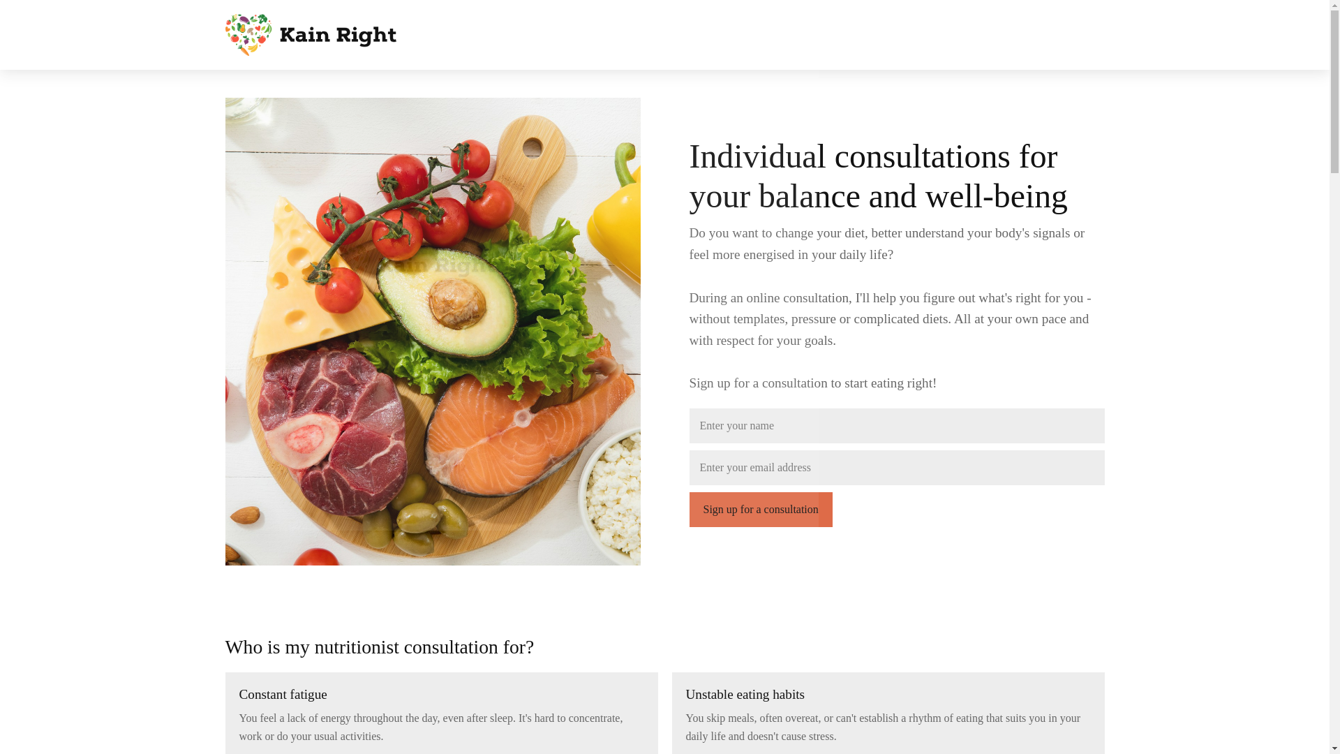 website screenshot of https://kainrightpro.com/