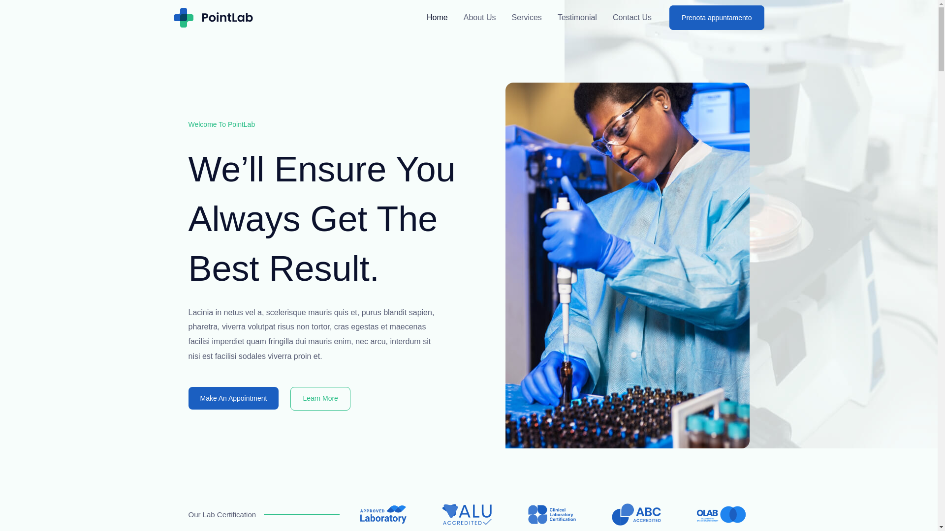 website screenshot of https://danielelobiancosteopata.it/